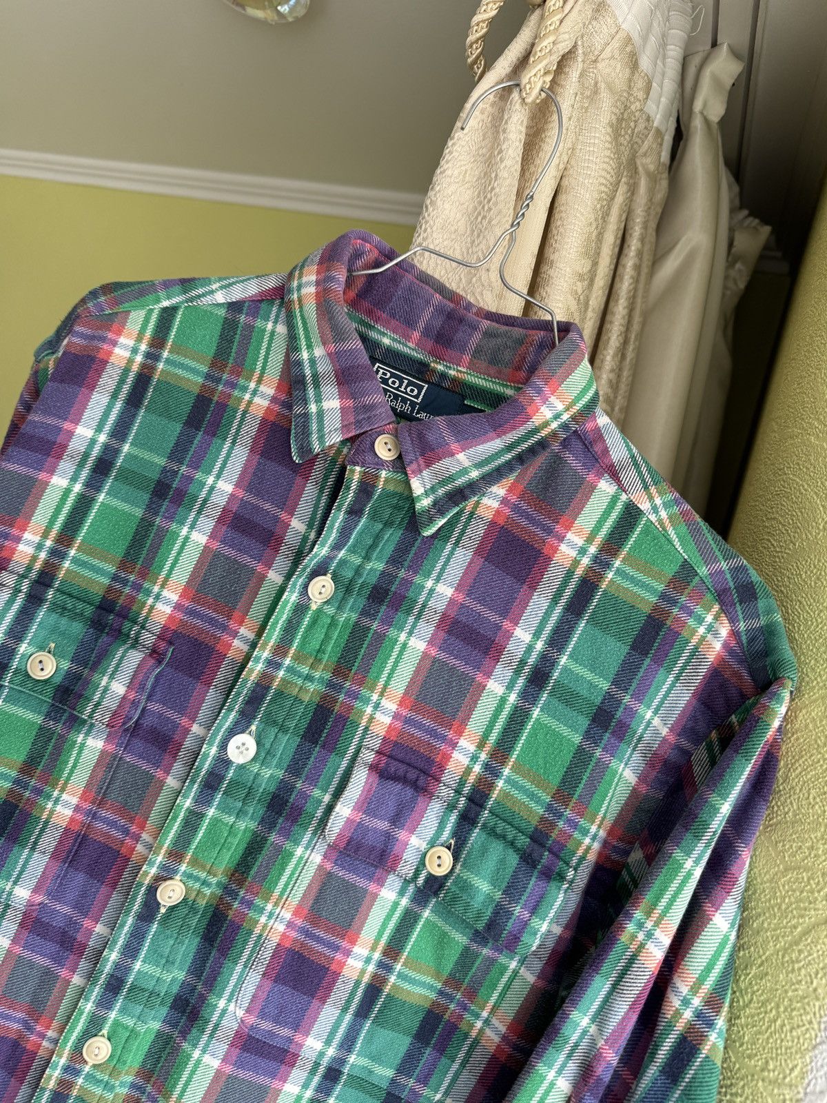 Polo Ralph Lauren Vintage 90s Polo Ralph Lauren Plaid Flannel Shirt Size US M / EU 48-50 / 2 - 6 Thumbnail