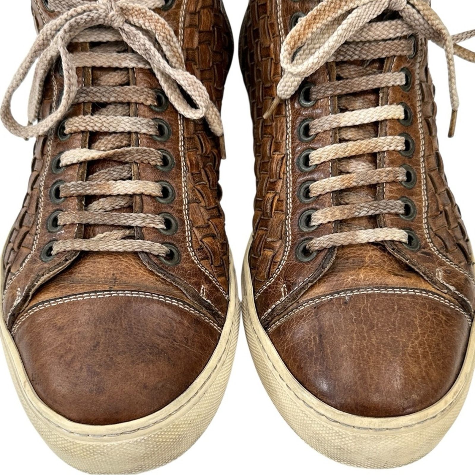Other Calzoleria Toscana Dip-Dyed Woven High Top - Leather Shoes Size US 9.5 / EU 42-43 - 4 Thumbnail