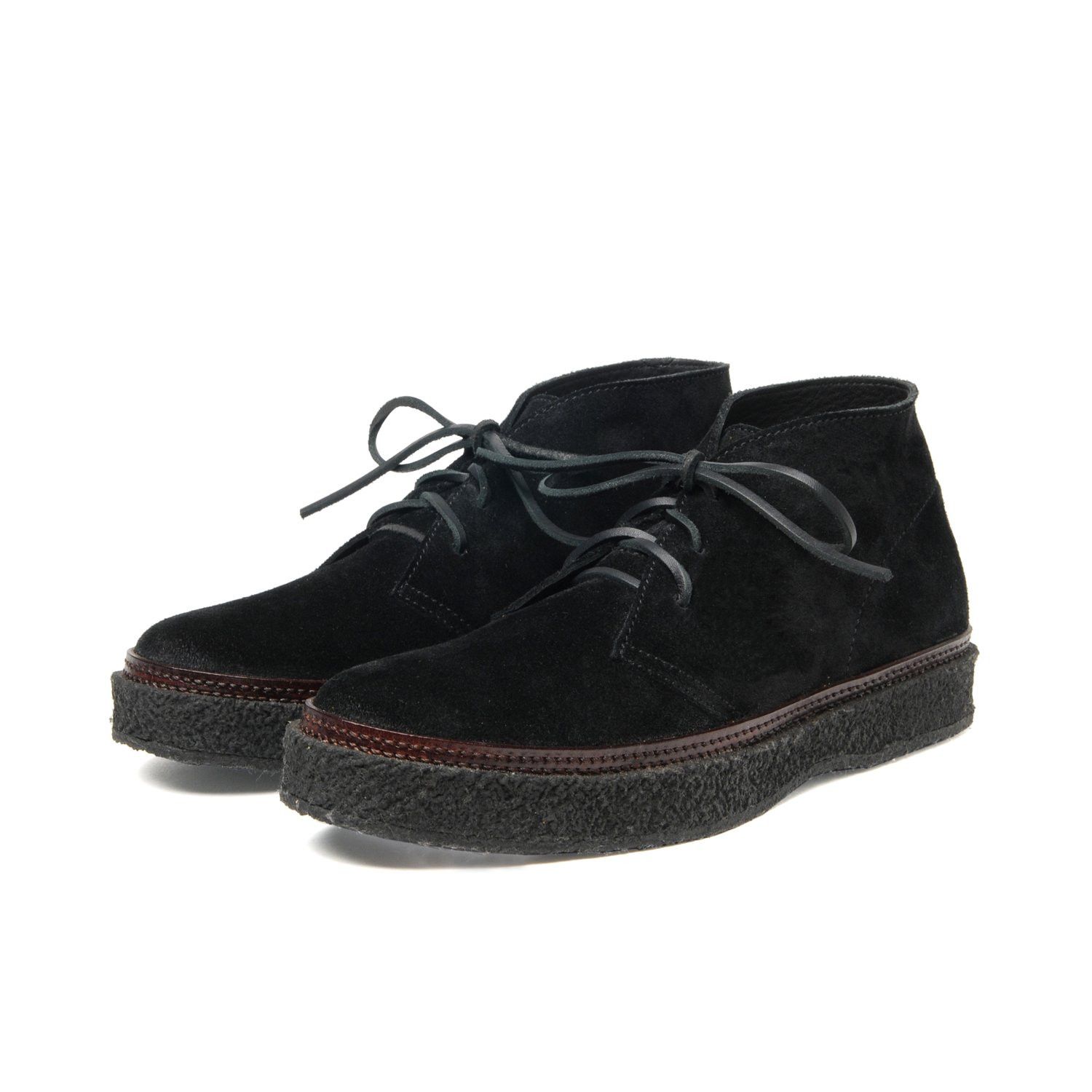 Yuketen Yuketen Santiago black suede leather boots, size 44 Size US 11 / EU 44 - 1 Thumbnail