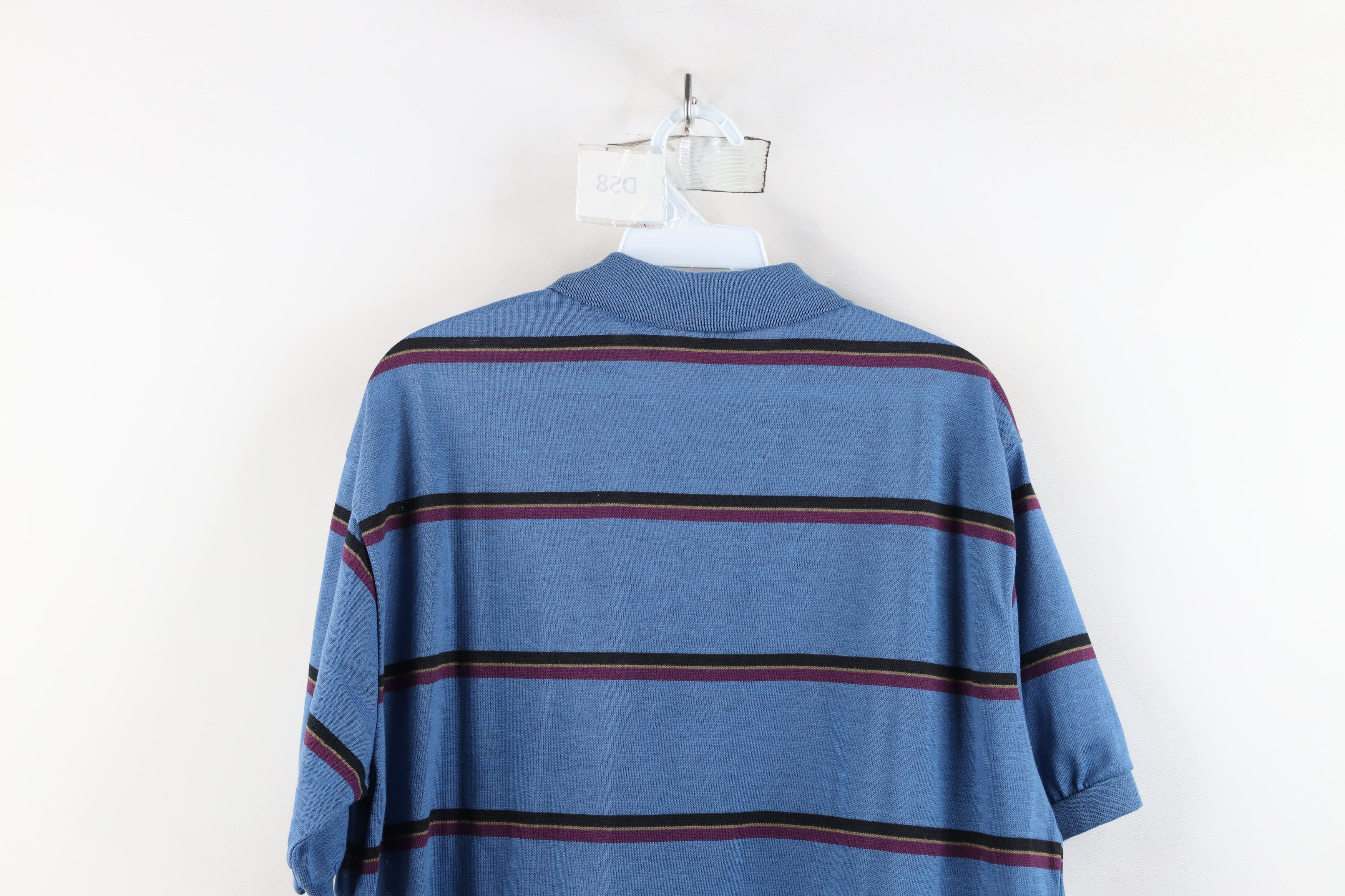 Vintage Deadstock Vintage 70s 80s Streetwear Block Knit Polo USA Size US L / EU 52-54 / 3 - 10 Thumbnail