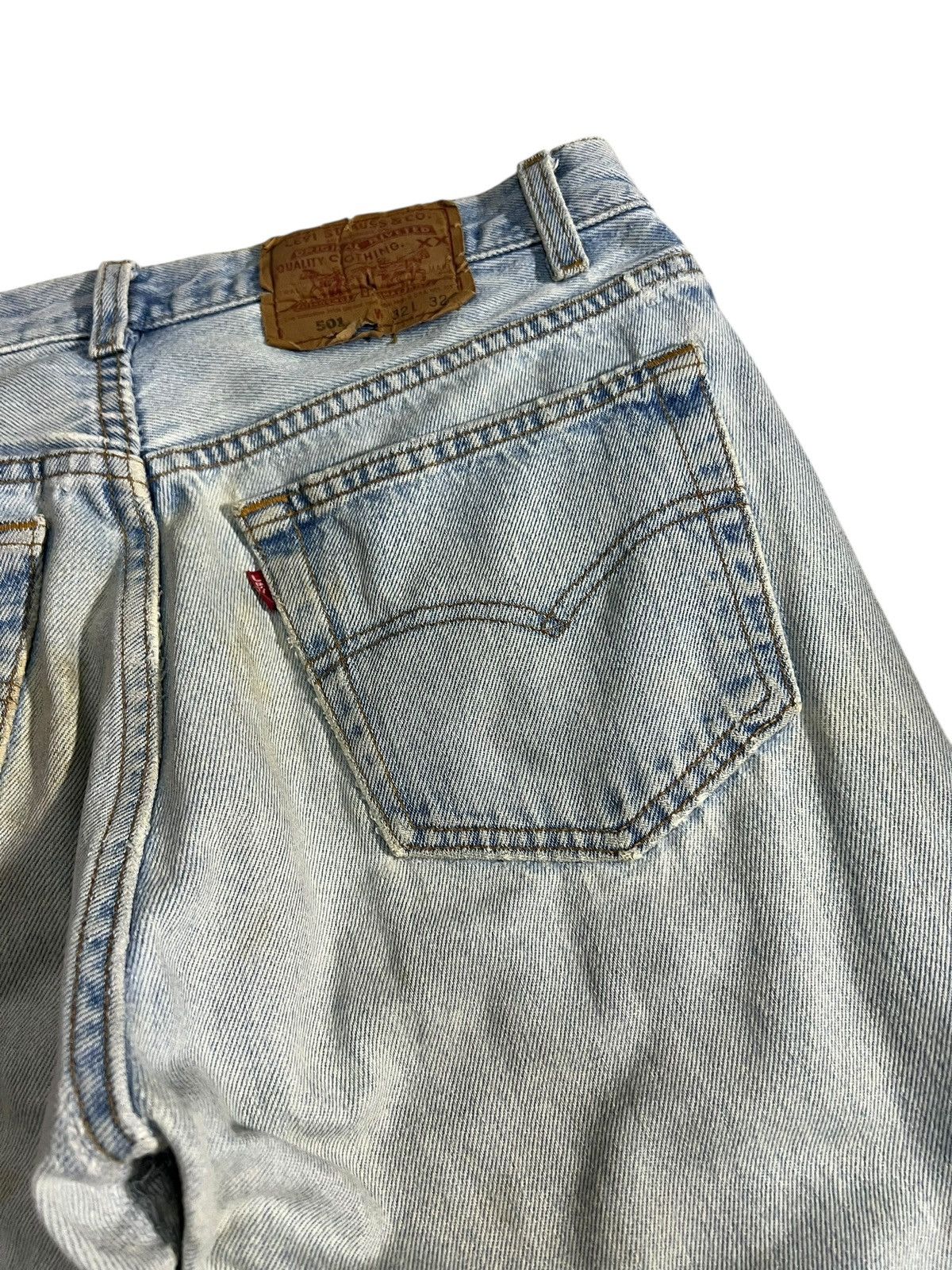 Levi's Vintage Levis 501 Patchwork Faded Jean Size US 30 / EU 46 - 20 Thumbnail