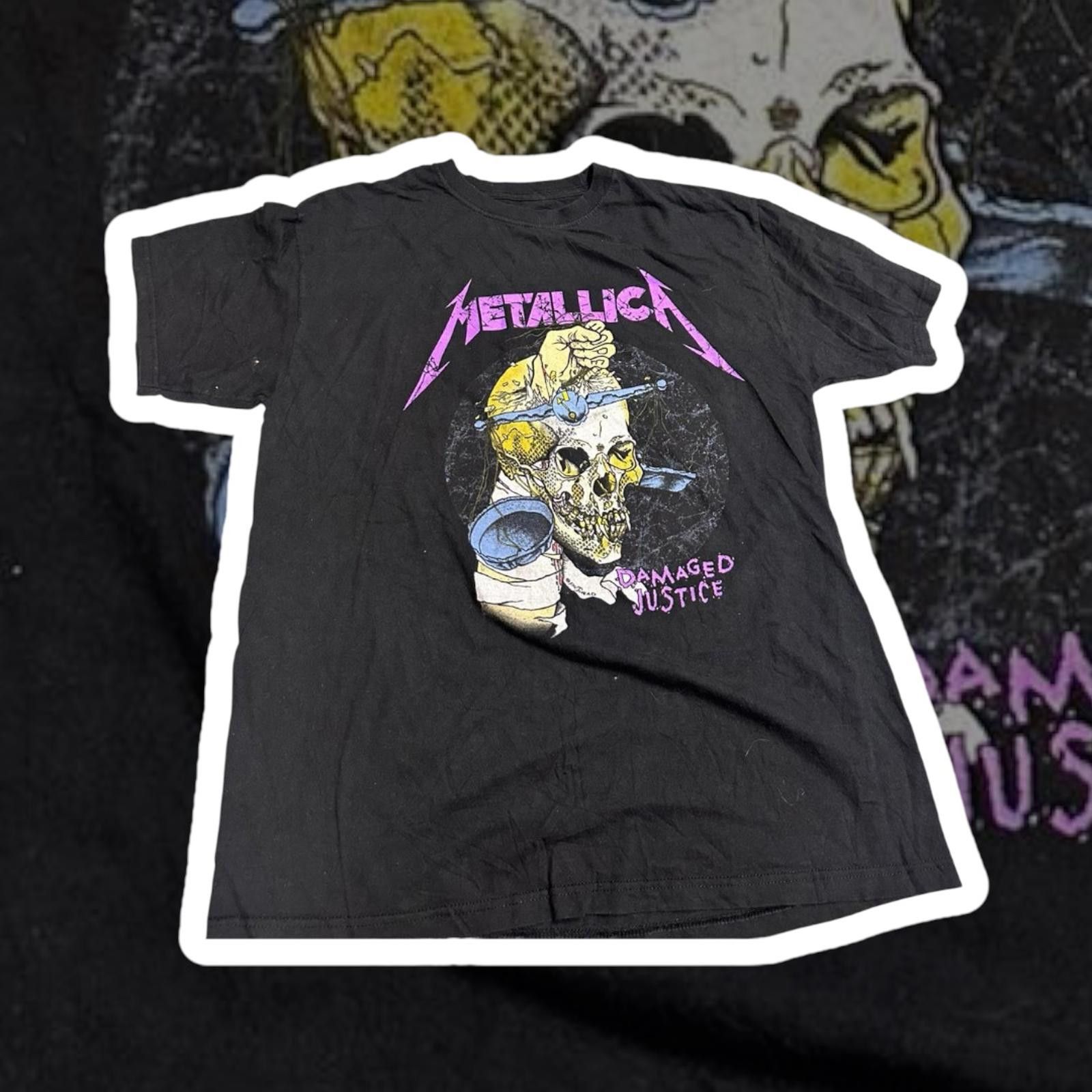 Metallica Metallica Damaged Justice Graphic Tee Size US M / EU 48-50 / 2 - 1 Thumbnail