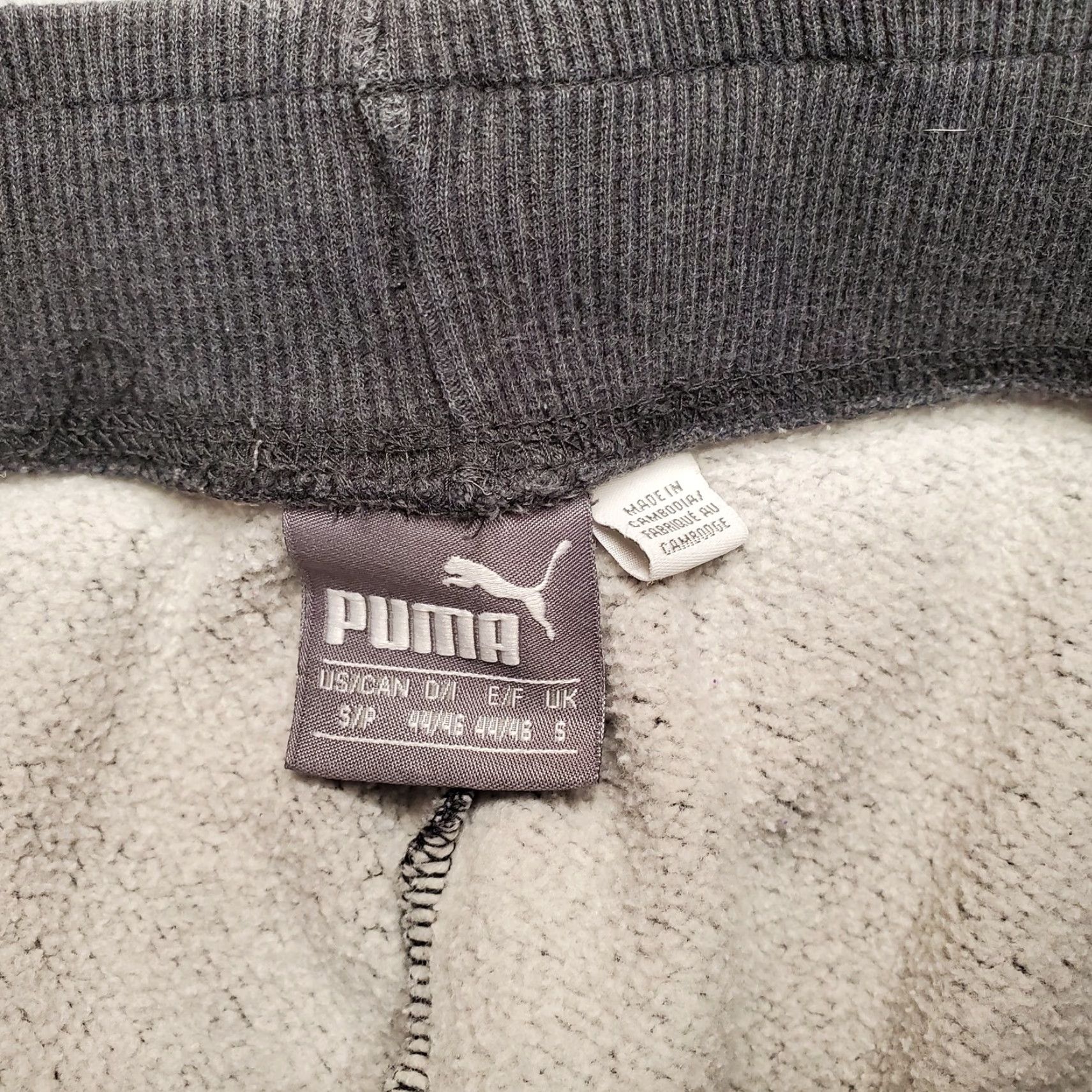 Puma Puma Sweat Pants Mens S Gray Logo Cotton Polyester Blend Sports Everyday Casual Sweatpants Size US 29 - 4 Thumbnail