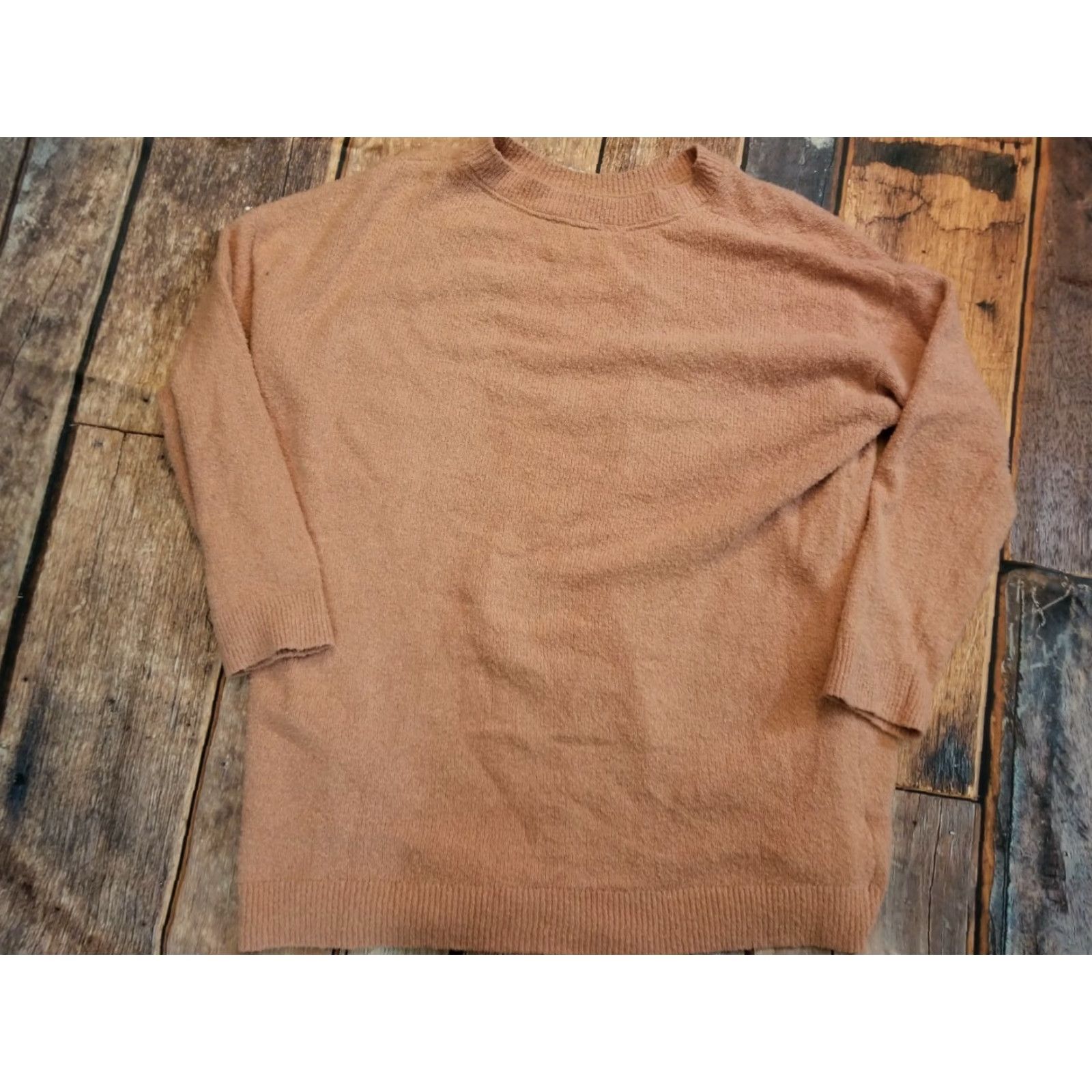 J. Jill Womens S J. Jill Pure Peachy Pink Front Kangaroo Pocketed Tunic Sweater Size S / US 4 / IT 40 - 6 Thumbnail