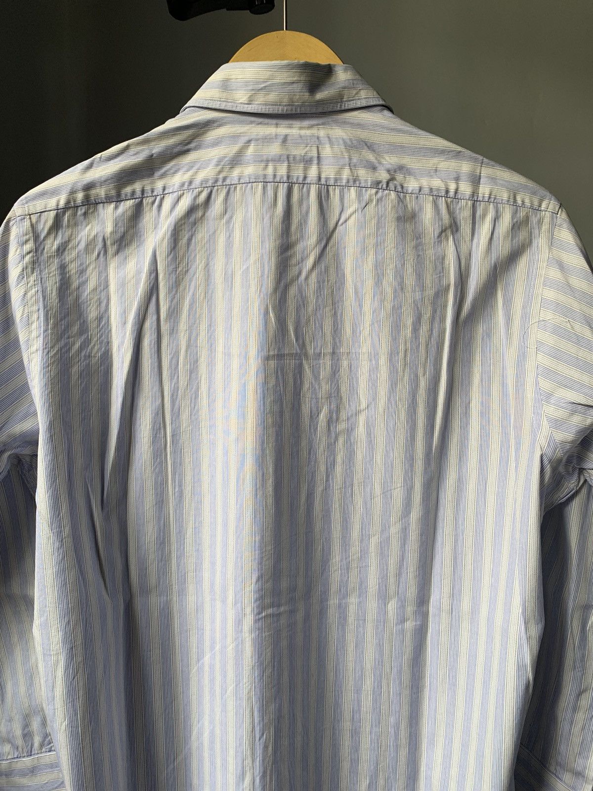 Celine × Vintage 1990s Celine Striped Shirt Iwataya Order Made Size US S / EU 44-46 / 1 - 11 Thumbnail