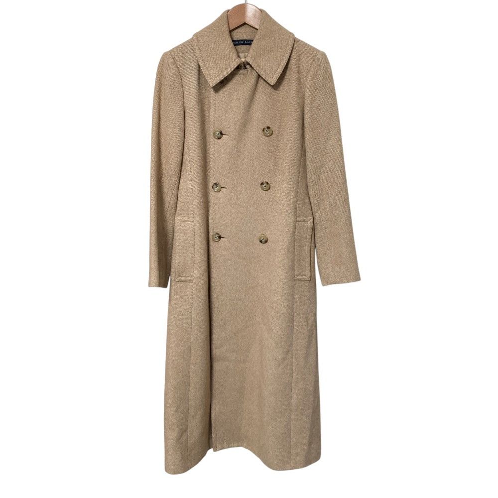Ralph Lauren Ralph Lauren Ralph Lauren Camel Double Breasted Long Coat Textile Outerwear DUTY FREE for USA Size ONE SIZE - 1 Thumbnail