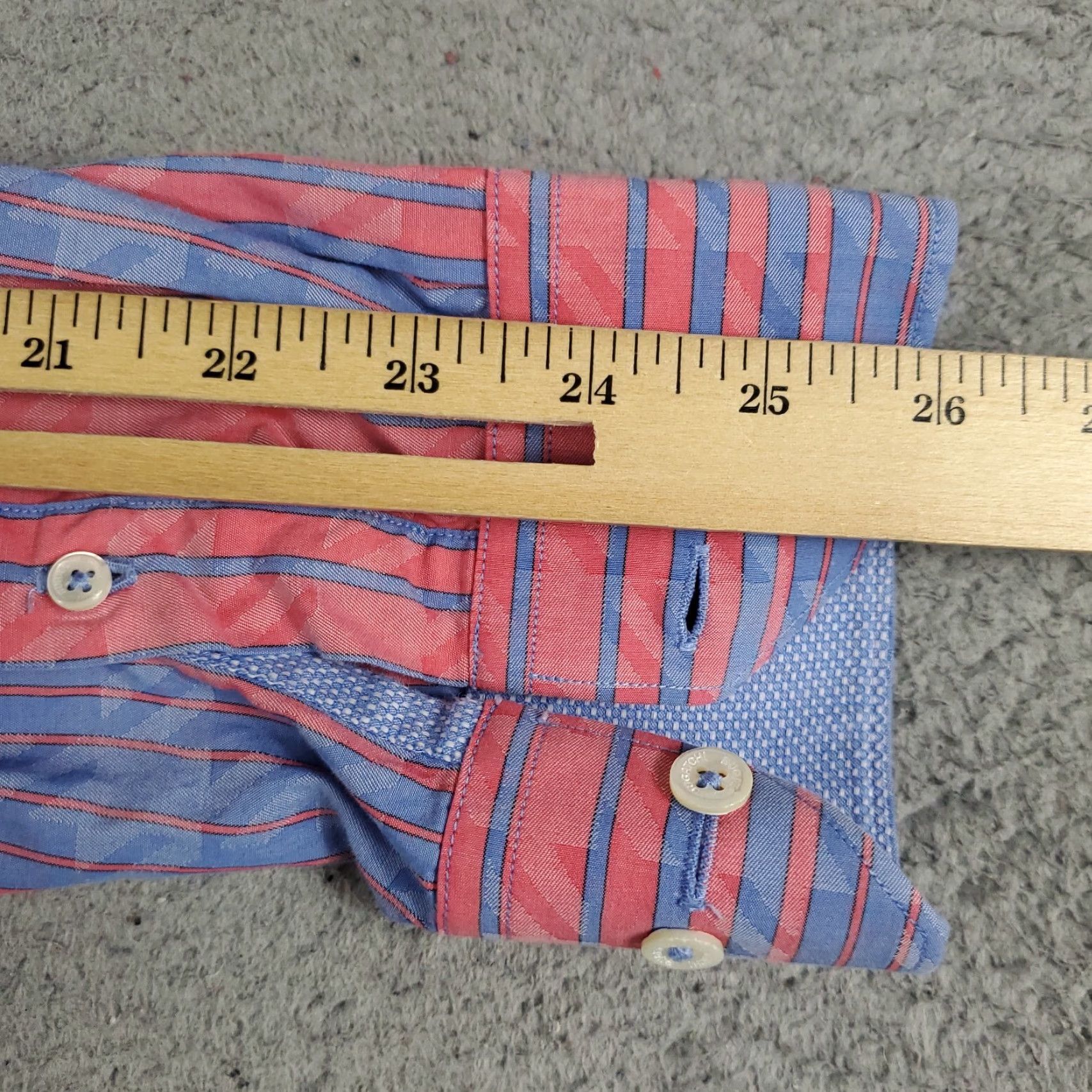 BUGATCHI Bugatchi Mens Button-Up Shirt L Blue Striped Cotton Classic Preppy American Modern Size US L / EU 52-54 / 3 - 7 Thumbnail