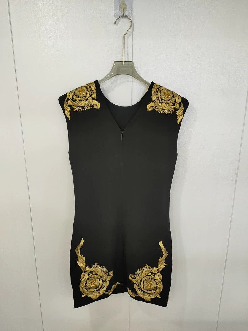 Versace Versace Sleeveless embroidered printed midi skirt Size S / US 4 / IT 40 - 2 Thumbnail