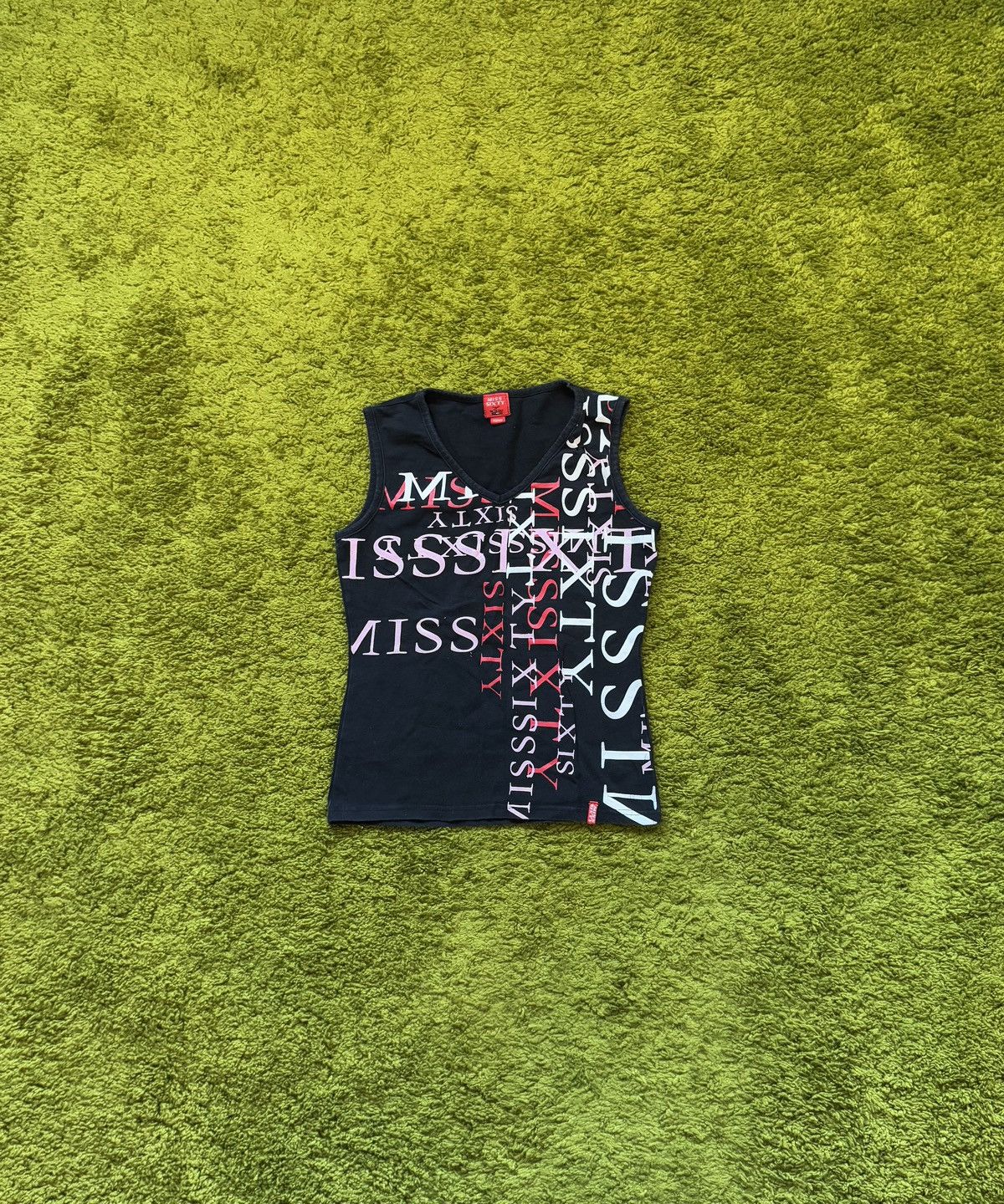 Designer × Miss Sixty × Vintage Miss Sixty 2000s vintage all around logo tank top Y2K Size M / US 6-8 / IT 42-44 - 1 Thumbnail