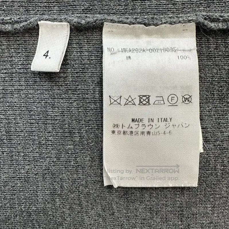 Thom Browne Thom Browne Gray Wool Men's Pullover . Size US M / EU 48-50 / 2 - 7 Thumbnail