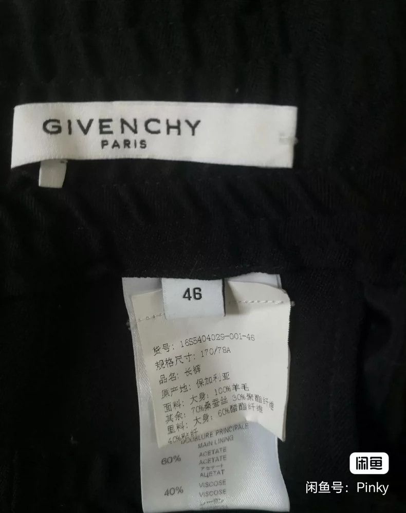Givenchy Givenchy Size46 Wool Men's Casual Sports Pants Size US 28 / EU 44 - 7 Thumbnail
