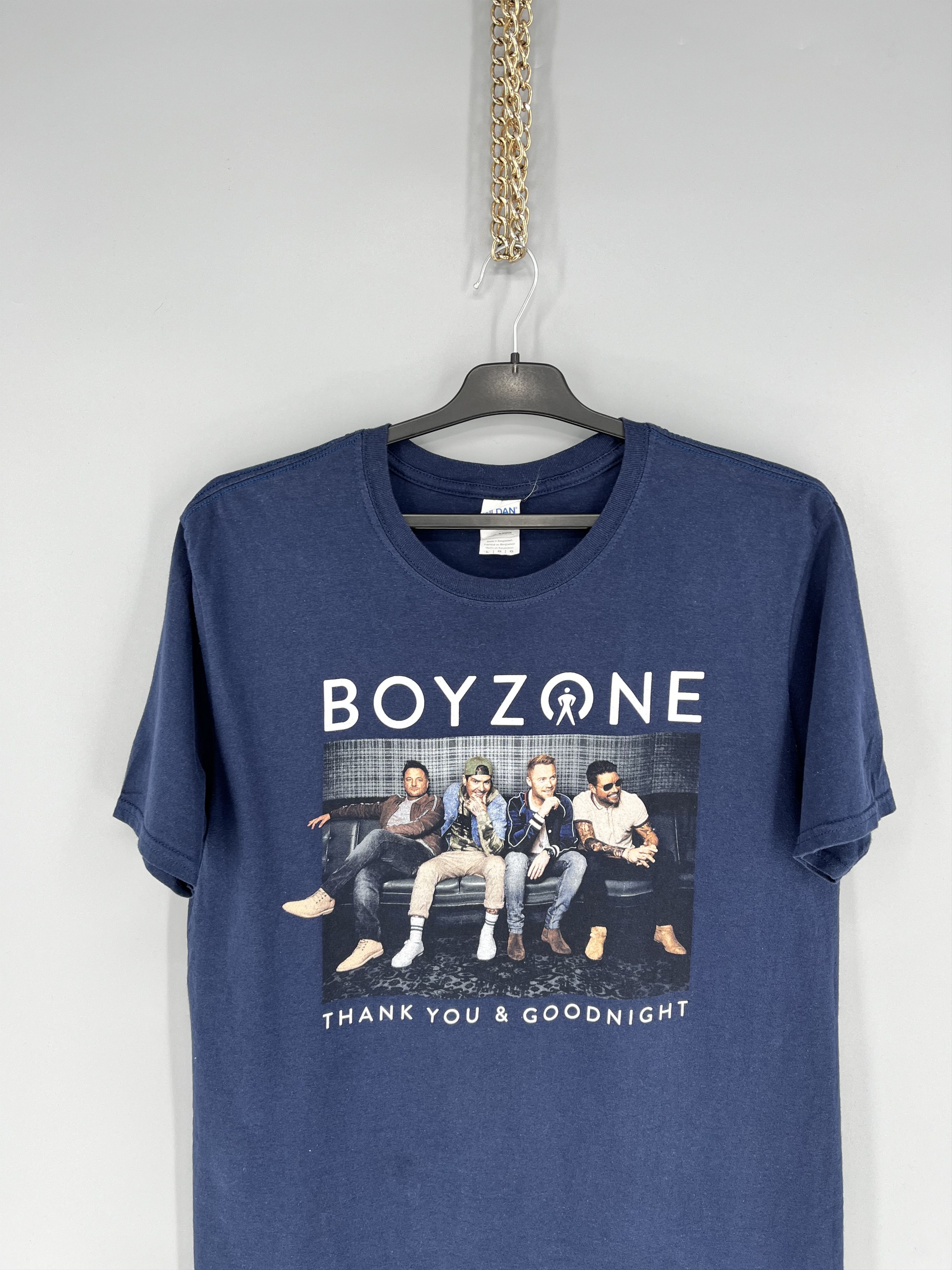 Band Tees Vintage Y2K Boyzone T-Shirt Live By Request Tour Tee Size US L / EU 52-54 / 3 - 6 Thumbnail