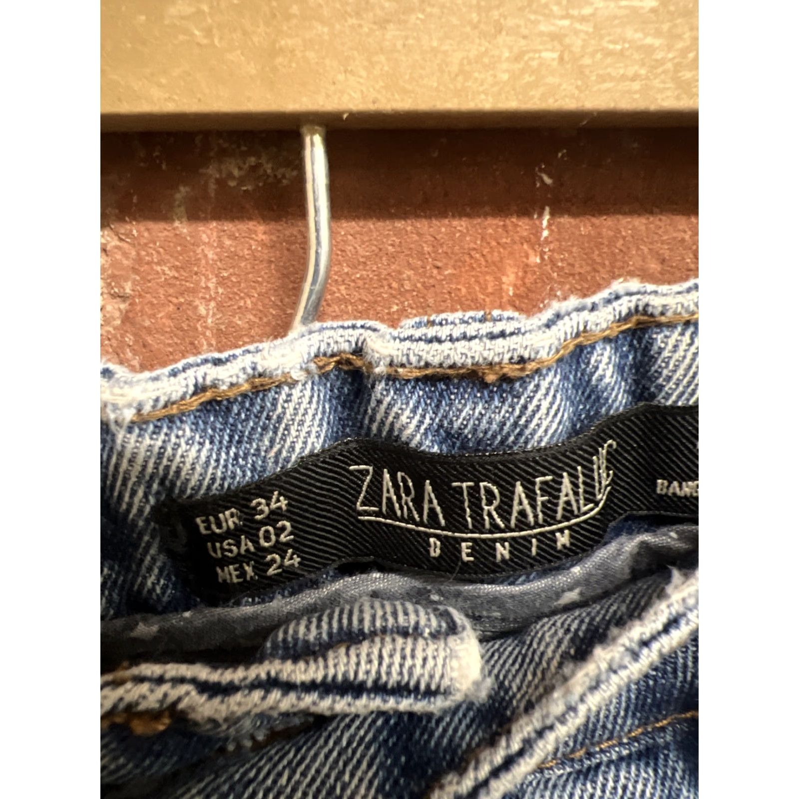 Zara Zara Trafaluc Denim Jeans Womens Blue Size 2 Regular Straight Denim Jeans 27in Inseam Women Blue Denim Size 26" / US 2 / IT 38 - 3 Thumbnail