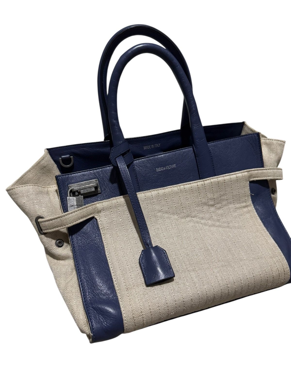 Zadig & Voltaire RARE! Zadig&Voltaire Candide Birkin Style Med Leather Hndbg Size ONE SIZE - 1 Thumbnail