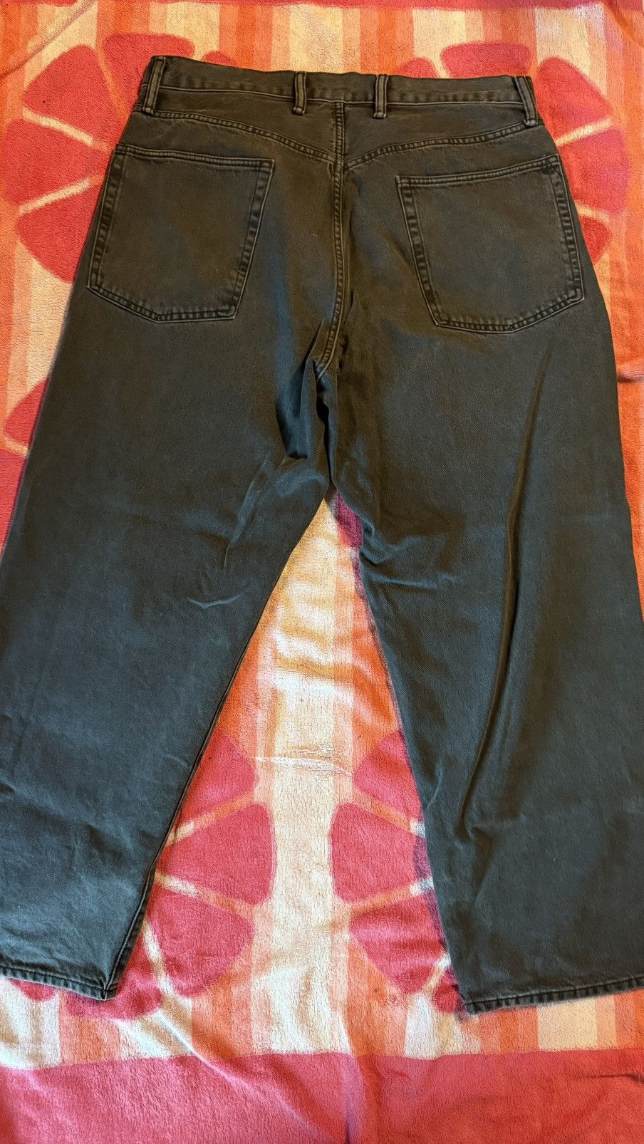 Japanese Brand × Vintage Black wide leg denim jeans Size US 36 / EU 52 - 2 Thumbnail