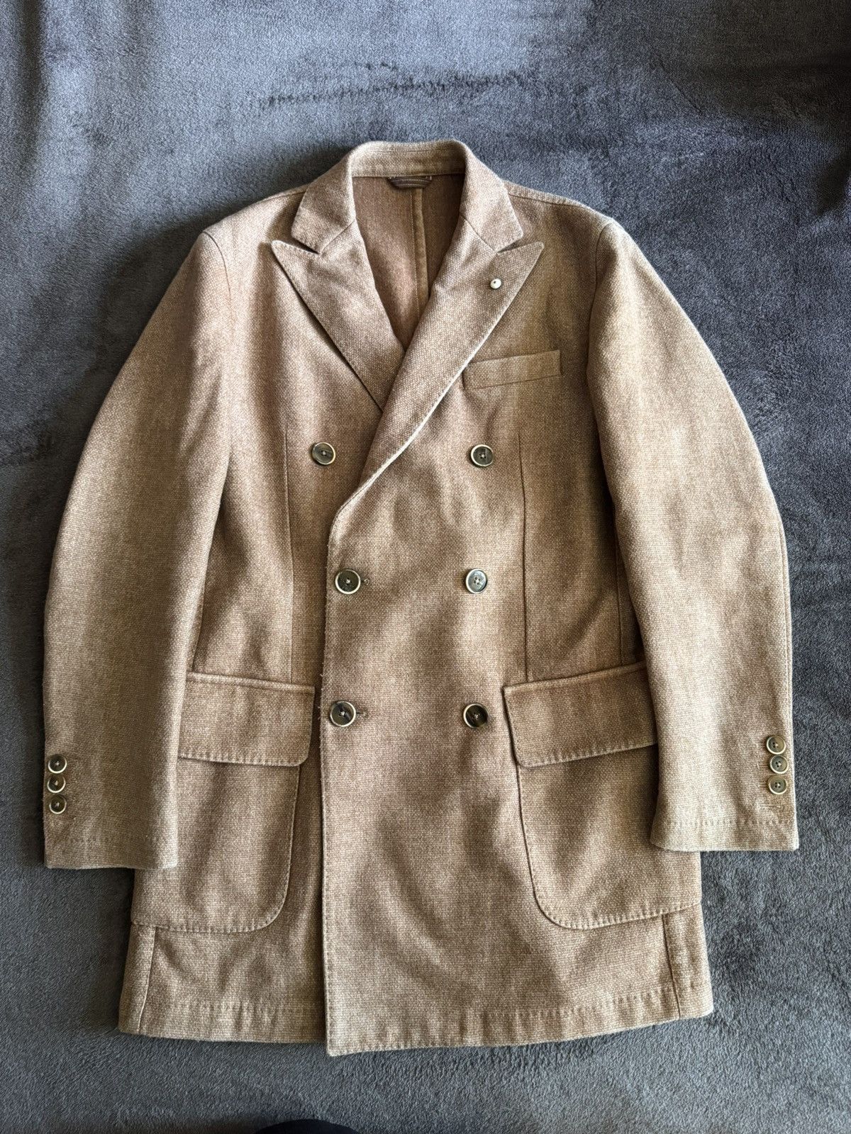 L.B.M. 1911 L.B.M 1911 luxury mens wool coat double-breasted Size US M / EU 48-50 / 2 - 1 Thumbnail