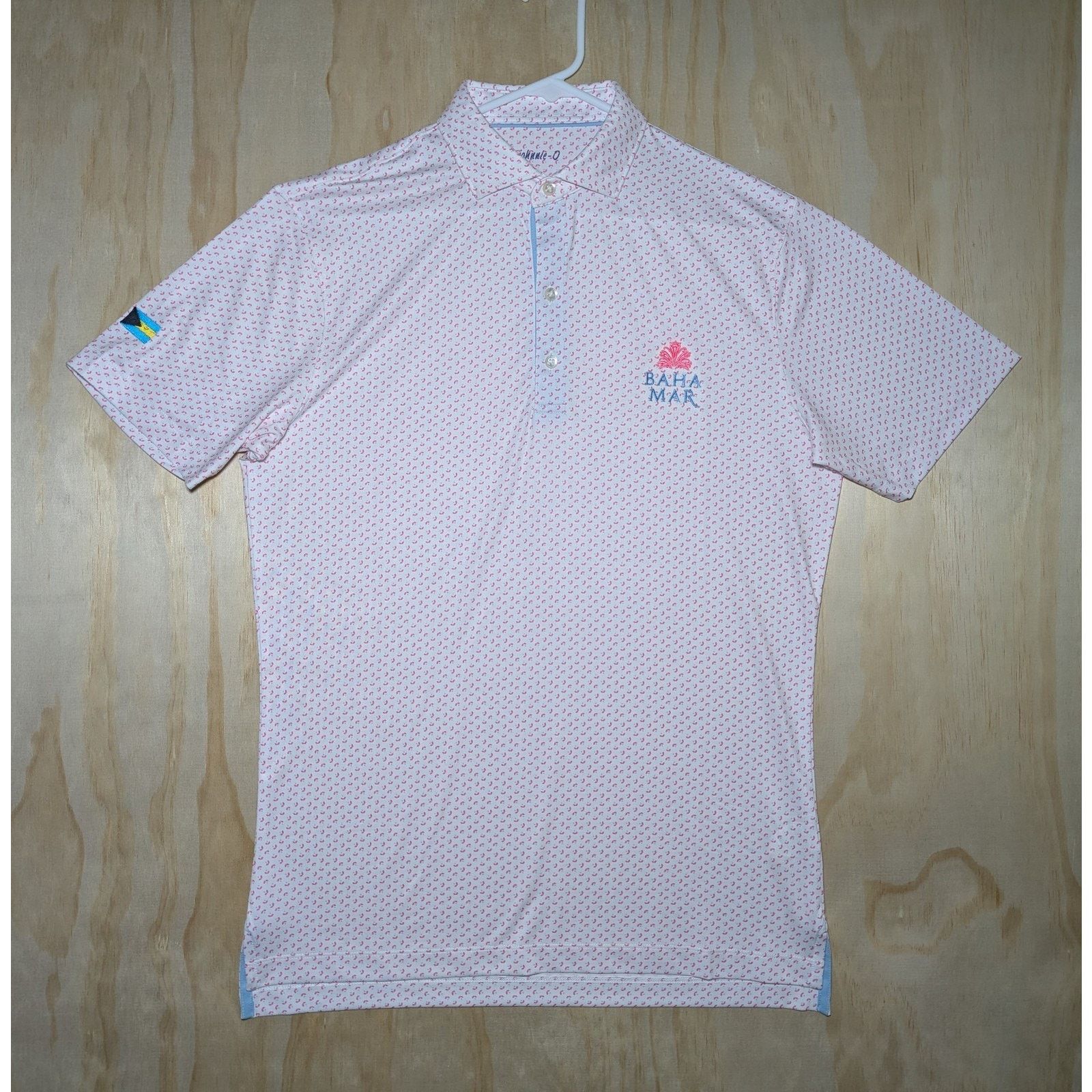 johnnie-O Johnnie-O Men's Small Polo Baha Mar Bahamas Flag Golf Size US S / EU 44-46 / 1 - 1 Thumbnail