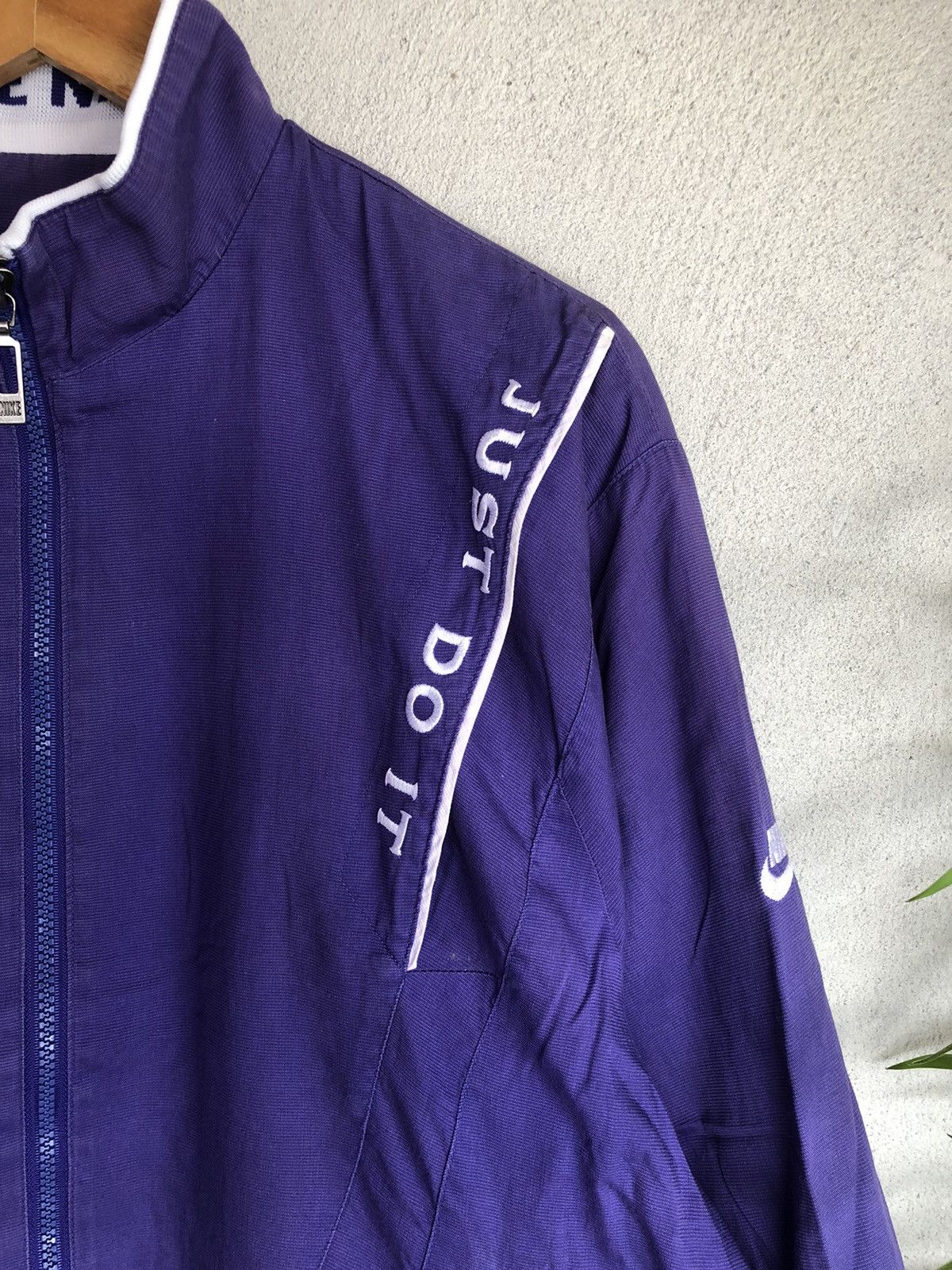 Japanese Brand × Nike × Vintage Crazy Vintage 90s Nike Just Do It Fullzipper Jacket Size US XXL / EU 58 / 5 - 4 Thumbnail