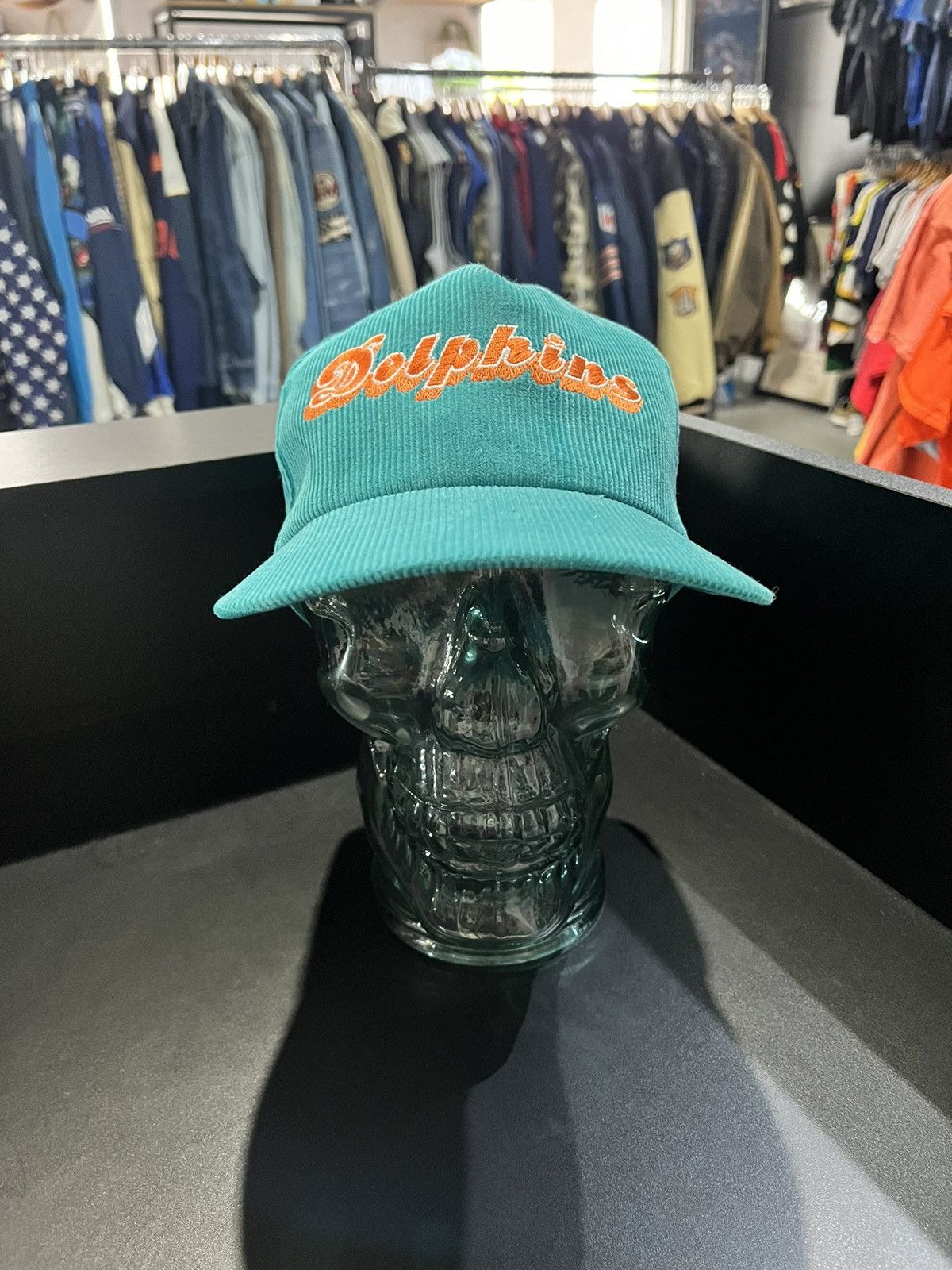 Vintage NFL Miami Dolphins Annco Corduroy Snapback Hat – 