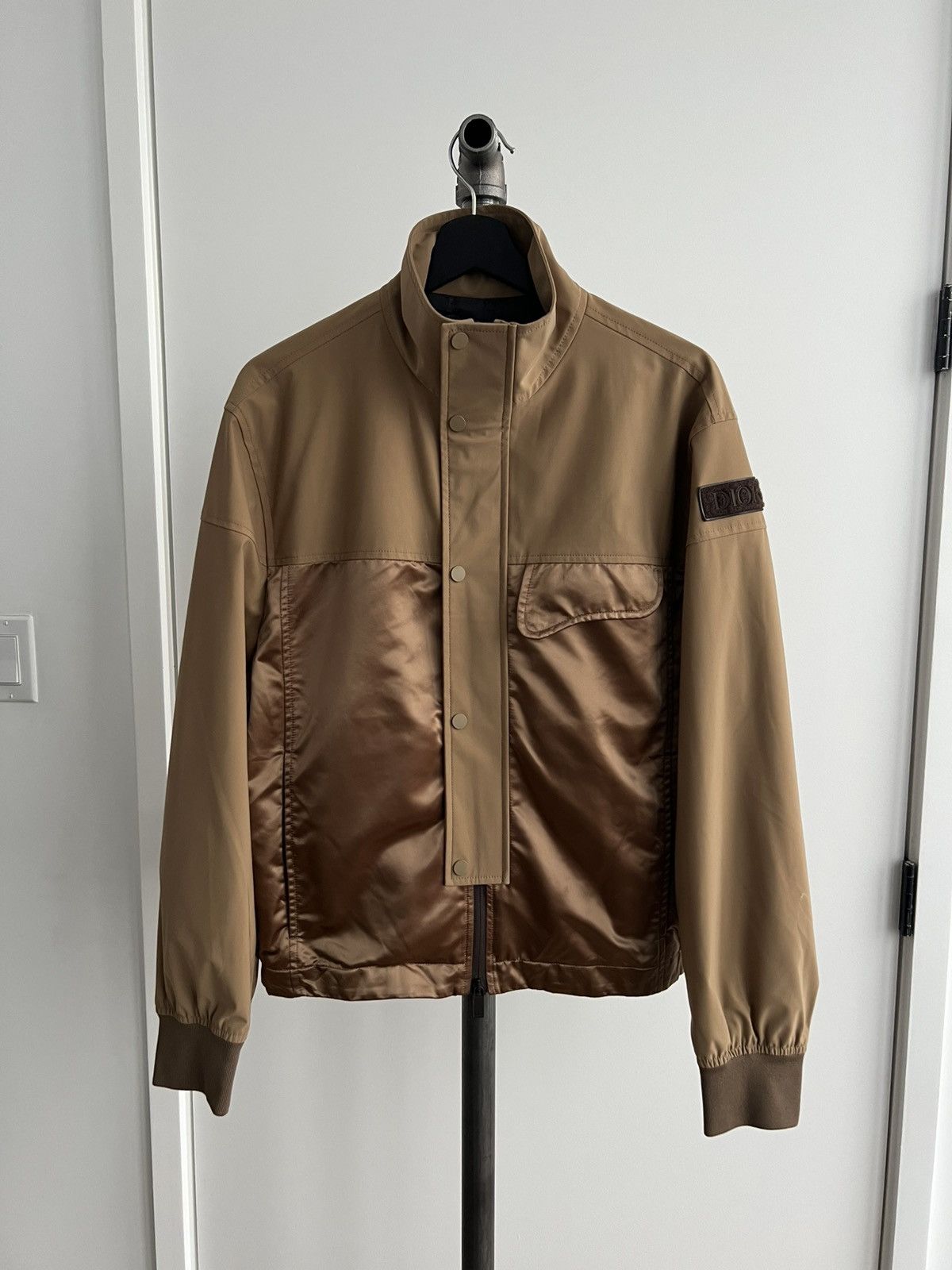 Dior Beige High-Collar Jacket Size US S / EU 44-46 / 1 - 1 Thumbnail