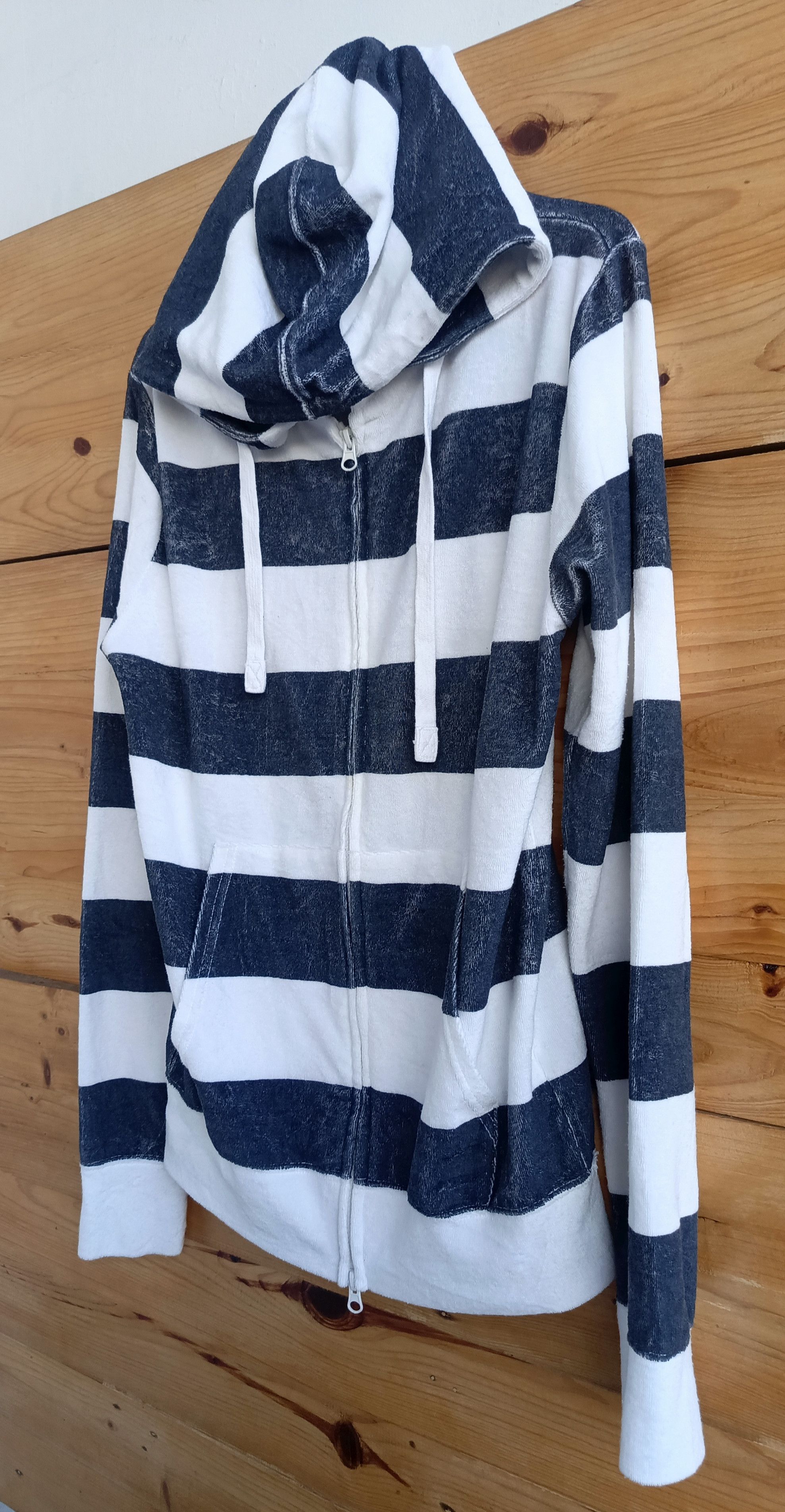 Mari's Rock Striped Fur Velvet Hoodie Size US M / EU 48-50 / 2 - 4 Thumbnail