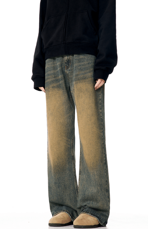 Japanese Brand American high street loose retro distressed wide-leg jeans Size US 32 / EU 48 - 2 Thumbnail
