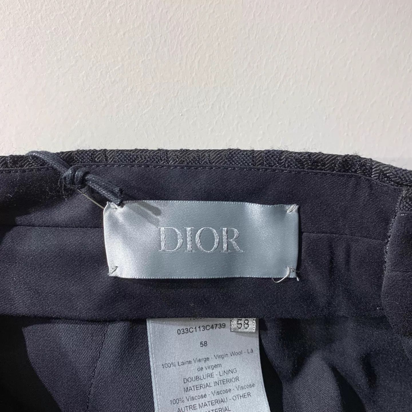 Dior Dior All-over Dark Pattern Tailored Trousers Size US 42 / EU 58 - 4 Thumbnail
