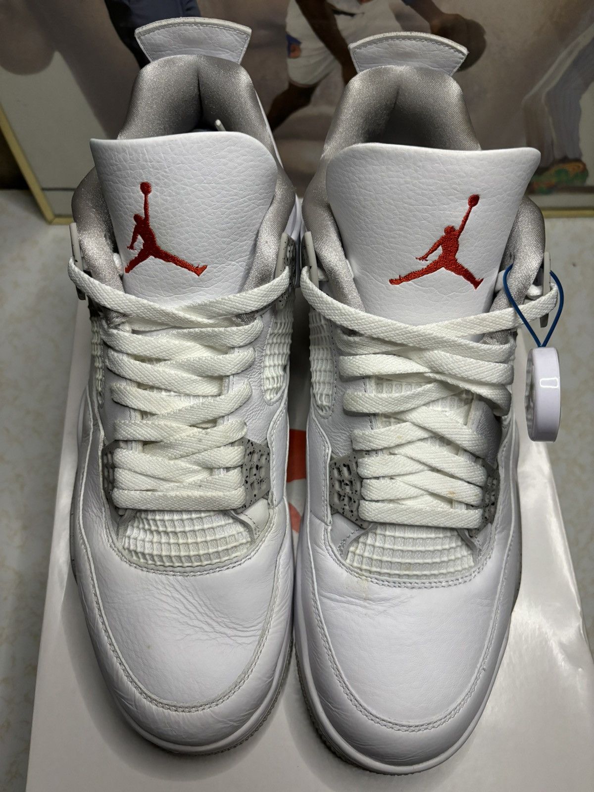 Jordan Brand Jordan Retro 4 ‘white oreo’ Size US 13 / EU 46 - 2 Thumbnail