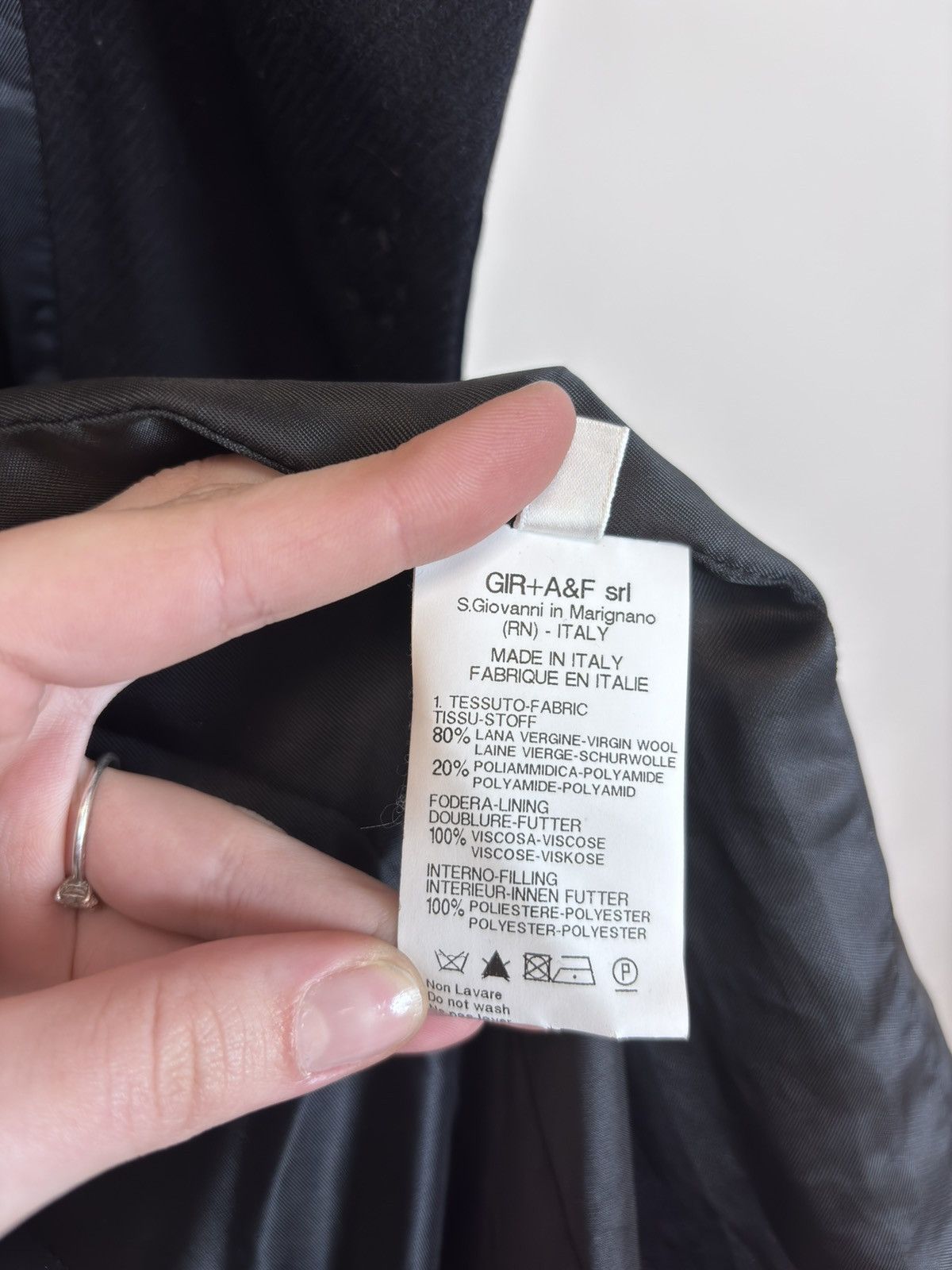 Marithe + Francois Girbaud Marithe Francois Girbaud Women’s Archival Ruffle Wool Coat Size S / US 4 / IT 40 - 13 Thumbnail