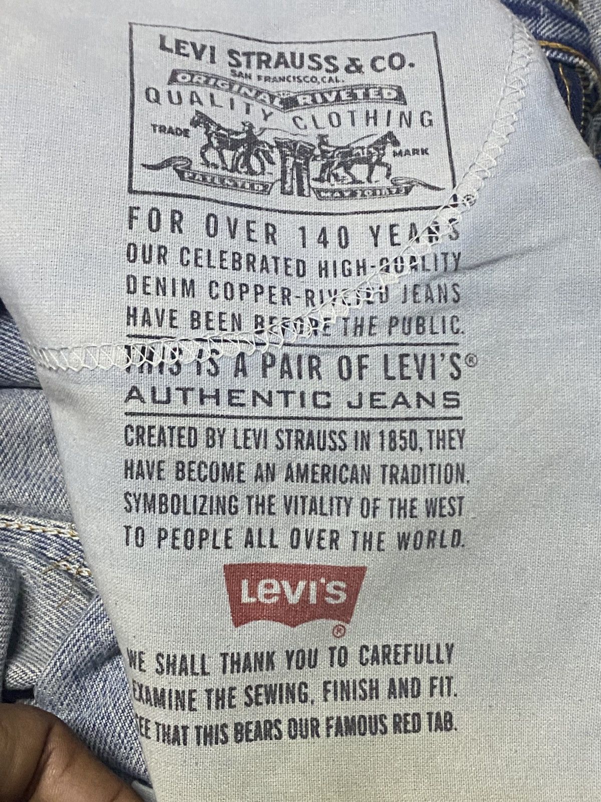 Levi's Vintage Levis Mud Wash Grunge Ripped Jeans Size US 32 / EU 48 - 18 Thumbnail