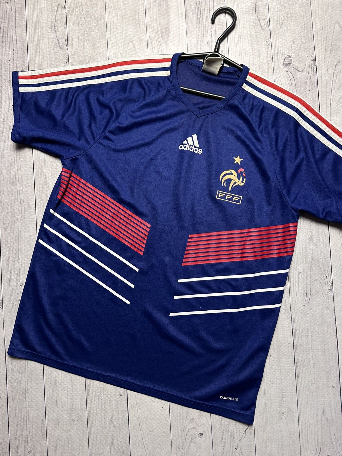 Adidas Soccer Jersey Vintage Vintage adidas France soccer jersey blue size M Grailed