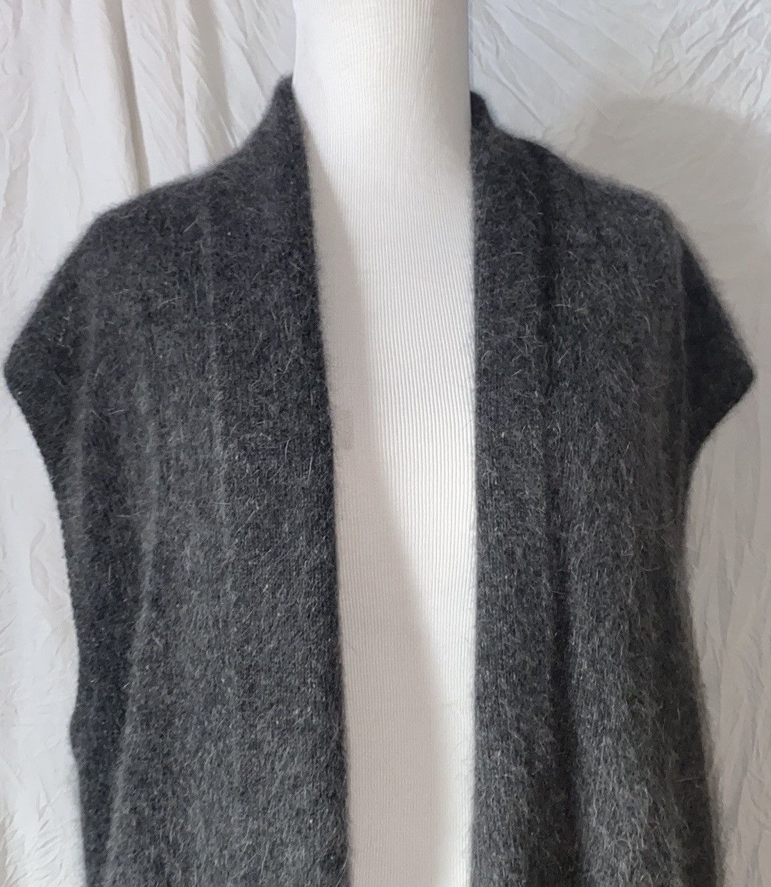 Vintage Rafella, Vintage, Charcoal, Mohair, Sleeveless Vest/Cardigan Size M / US 6-8 / IT 42-44 - 8 Thumbnail