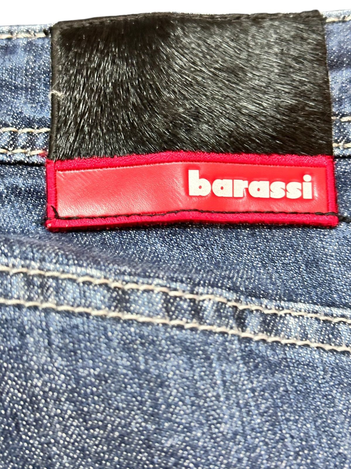 Baracuta Vintage Barassi Baggy Sashiko Style Distressed Denim Size US 32 / EU 48 - 8 Thumbnail