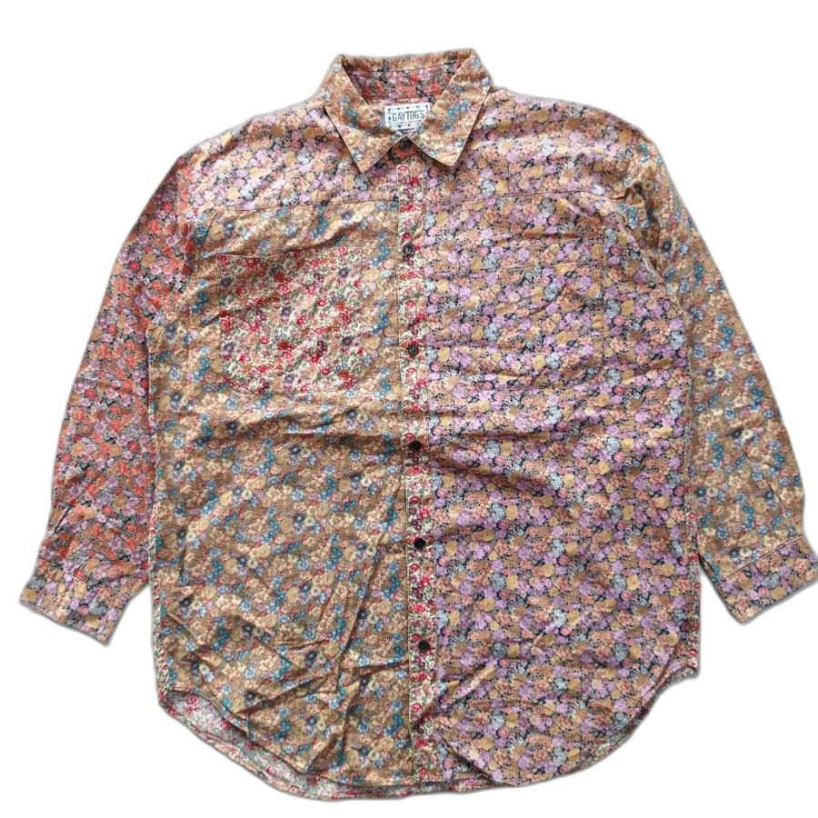 Japanese Brand × Vintage Gaytogs floral patchwork 2 pockets shirt casual Size US M / EU 48-50 / 2 - 1 Thumbnail