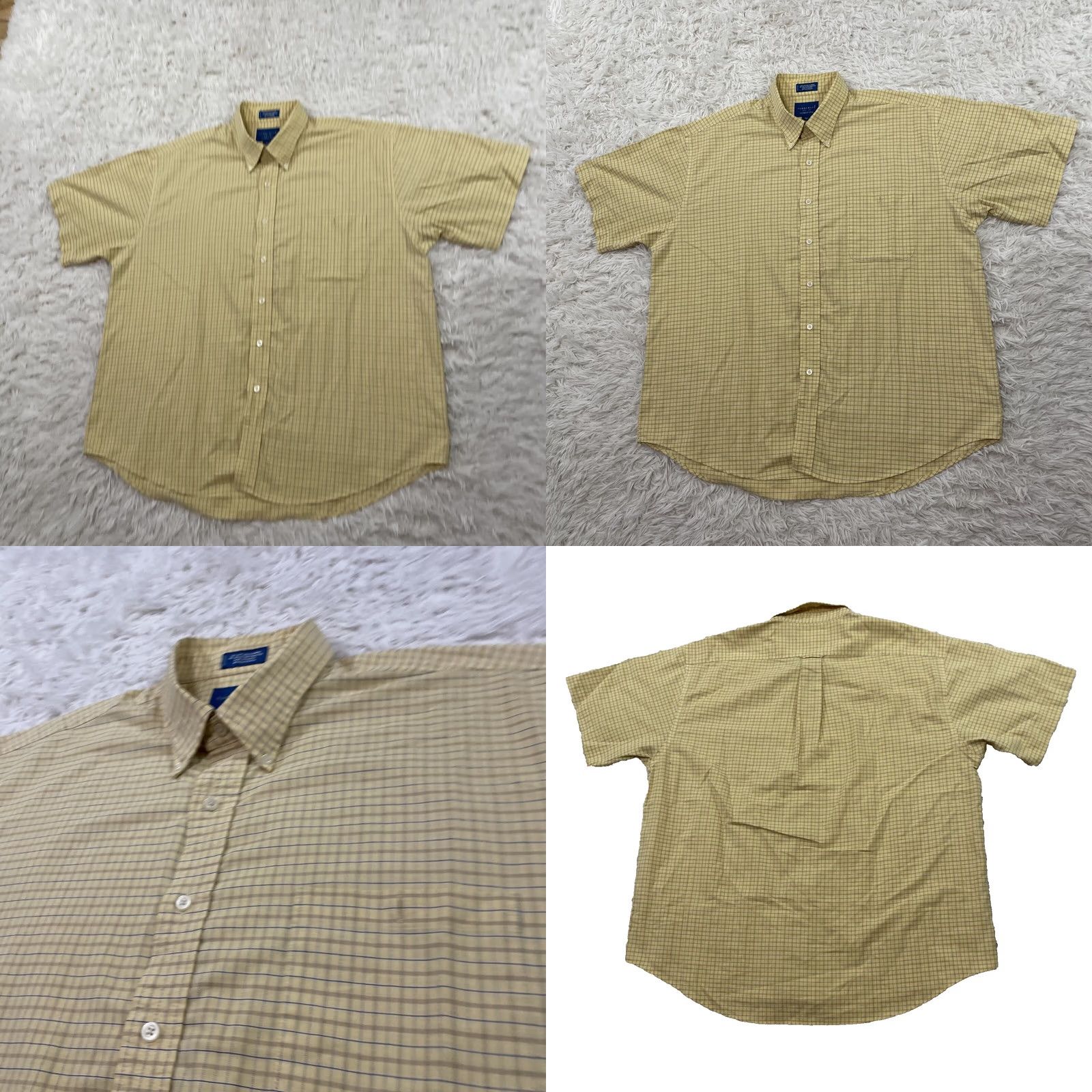 Etro TOWNCRAFT Shirt Men XL Yellow Brown Plaid Retro Oxford Grandpa VTG 90s Button Size US XL / EU 56 / 4 - 10 Thumbnail
