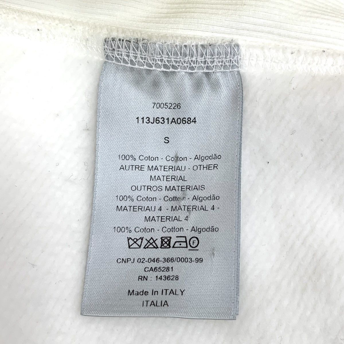 Dior Dior White All Over Logo Jacquard Hooded Sweatshirt K26WX Size US S / EU 44-46 / 1 - 6 Thumbnail