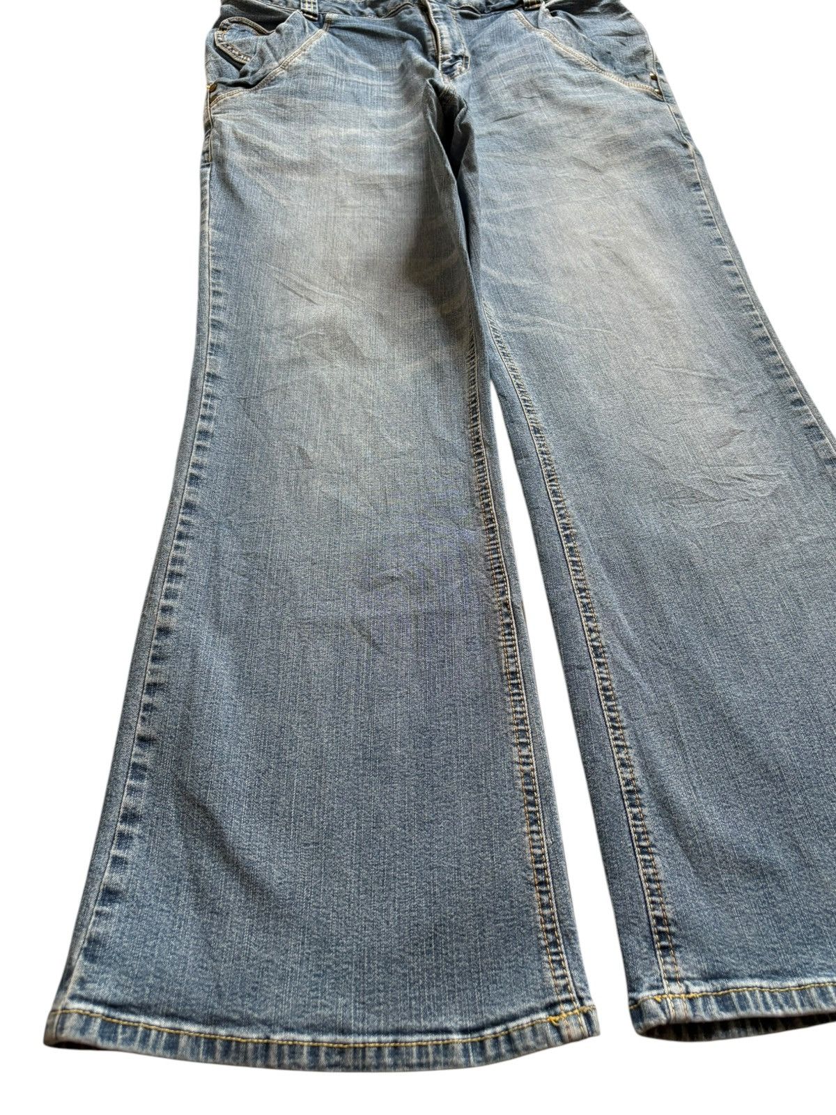 Japanese Brand SALES🔥Vintage Japanese Brand Mud Wash Bootcut Flare Jeans Size US 33 - 6 Thumbnail