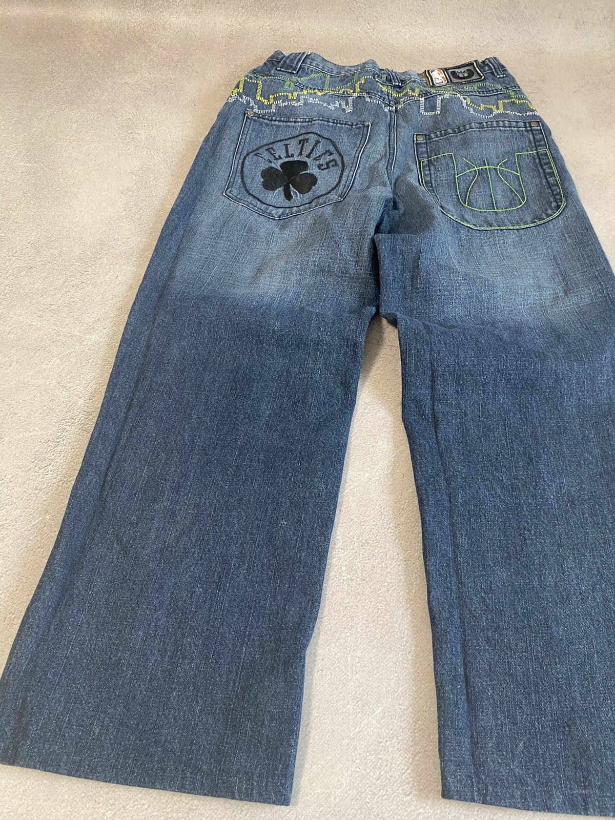Vintage NBA Celtics Japanese pants If Six Was Nine style y2k jeans Size US 30 / EU 46 - 3 Thumbnail