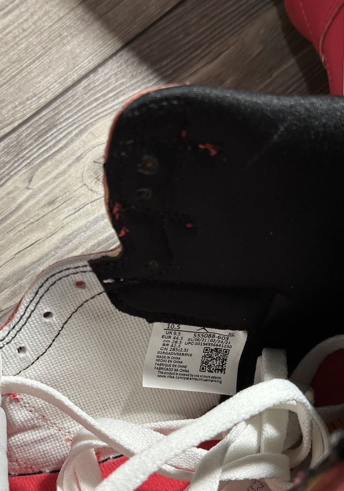 Jordan Brand × Nike Jordan 1 Retro High OG Light Fusion Size US 10.5 / EU 43-44 - 8 Thumbnail