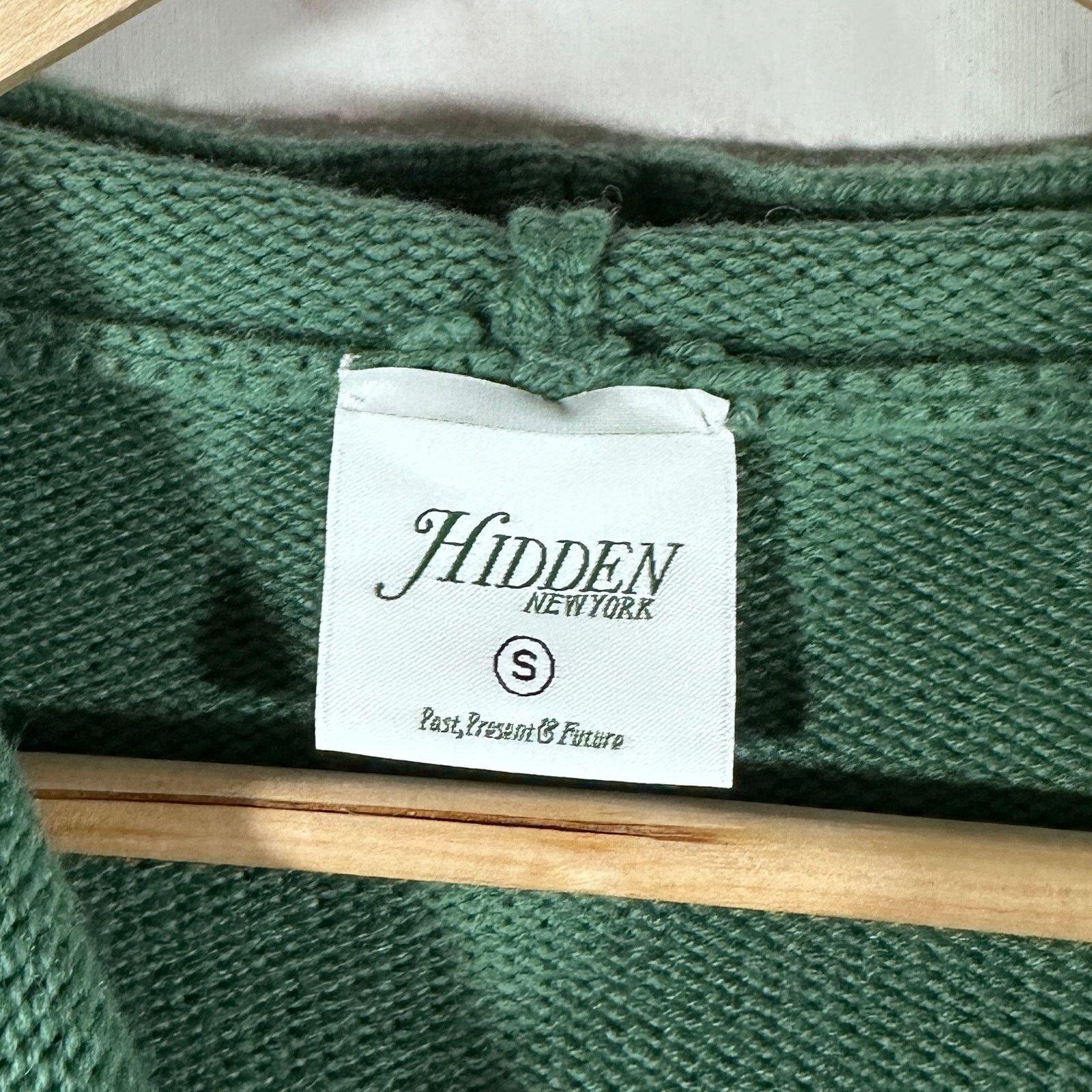 HIDDEN Hidden NY Green Cashmere Knit Hoodie Size US S / EU 44-46 / 1 - 6 Thumbnail