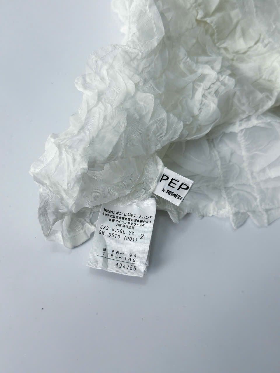 Yoshiyuki Konishi Yoshiki Hishinuma Peplum Pleated Blouse Size S / US 4 / IT 40 - 5 Thumbnail