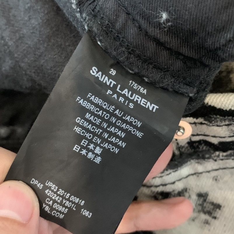 Saint Laurent Paris SS16 “Surf Sound” Acid Wash Destroyed By Hedi Slimane Size US 29 - 5 Thumbnail
