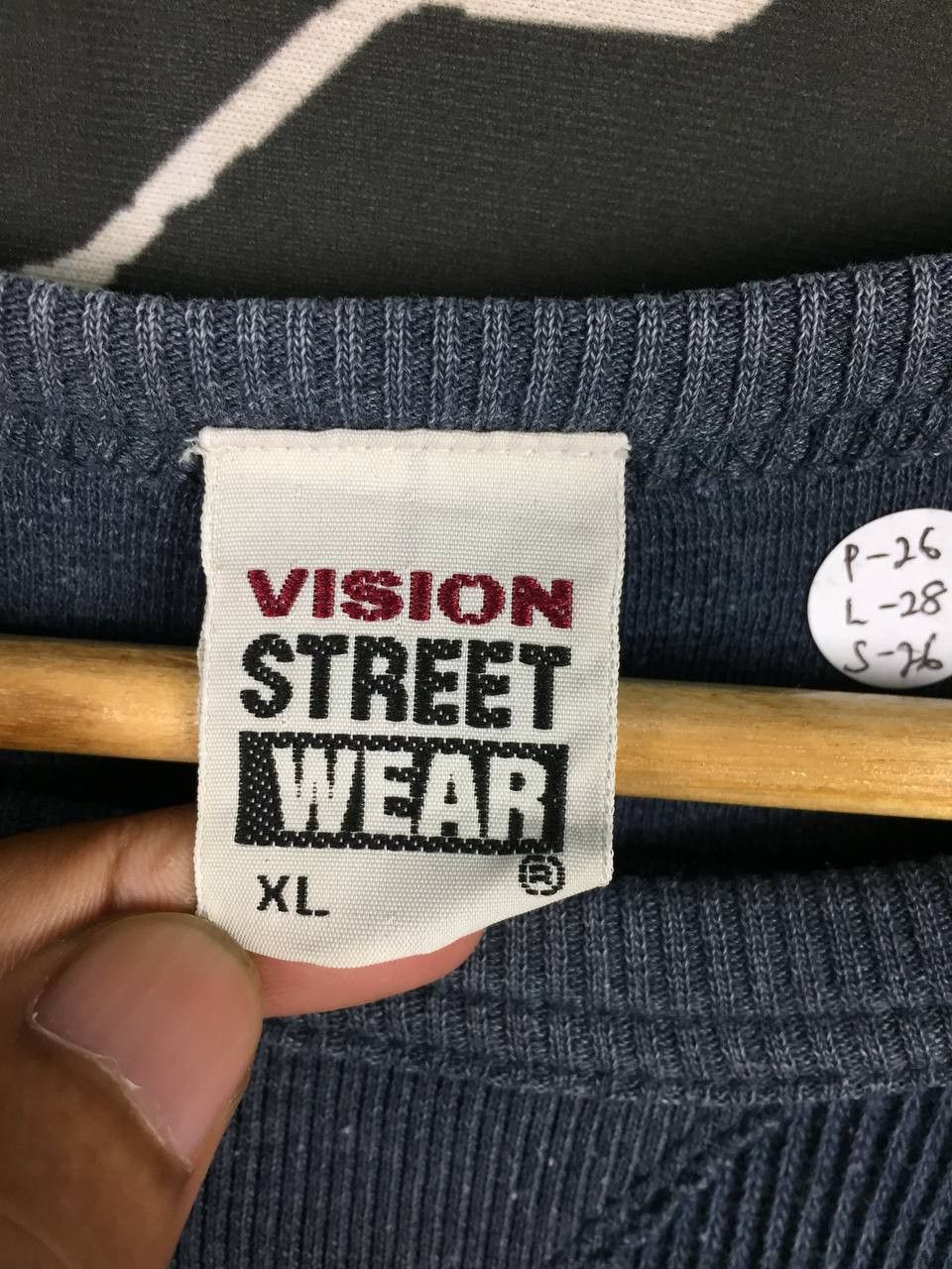 Vision Streetwear Vtg 80s Vision Streetwear Skate Logo Waffle Knit Thermal Tee Size US XL / EU 56 / 4 - 14 Thumbnail