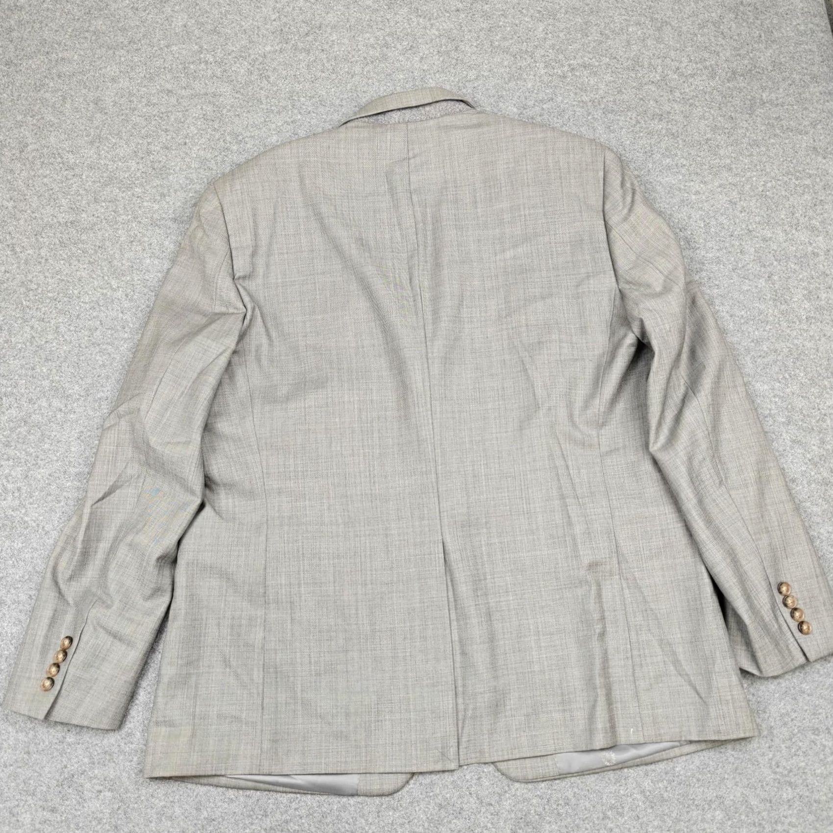 Ralph Lauren VINTAGE? No. Final answer: Lauren Ralph Lauren Blazer Mens 48L Gray Wool Check Two Button Sport Coat Size 48R - 7 Thumbnail