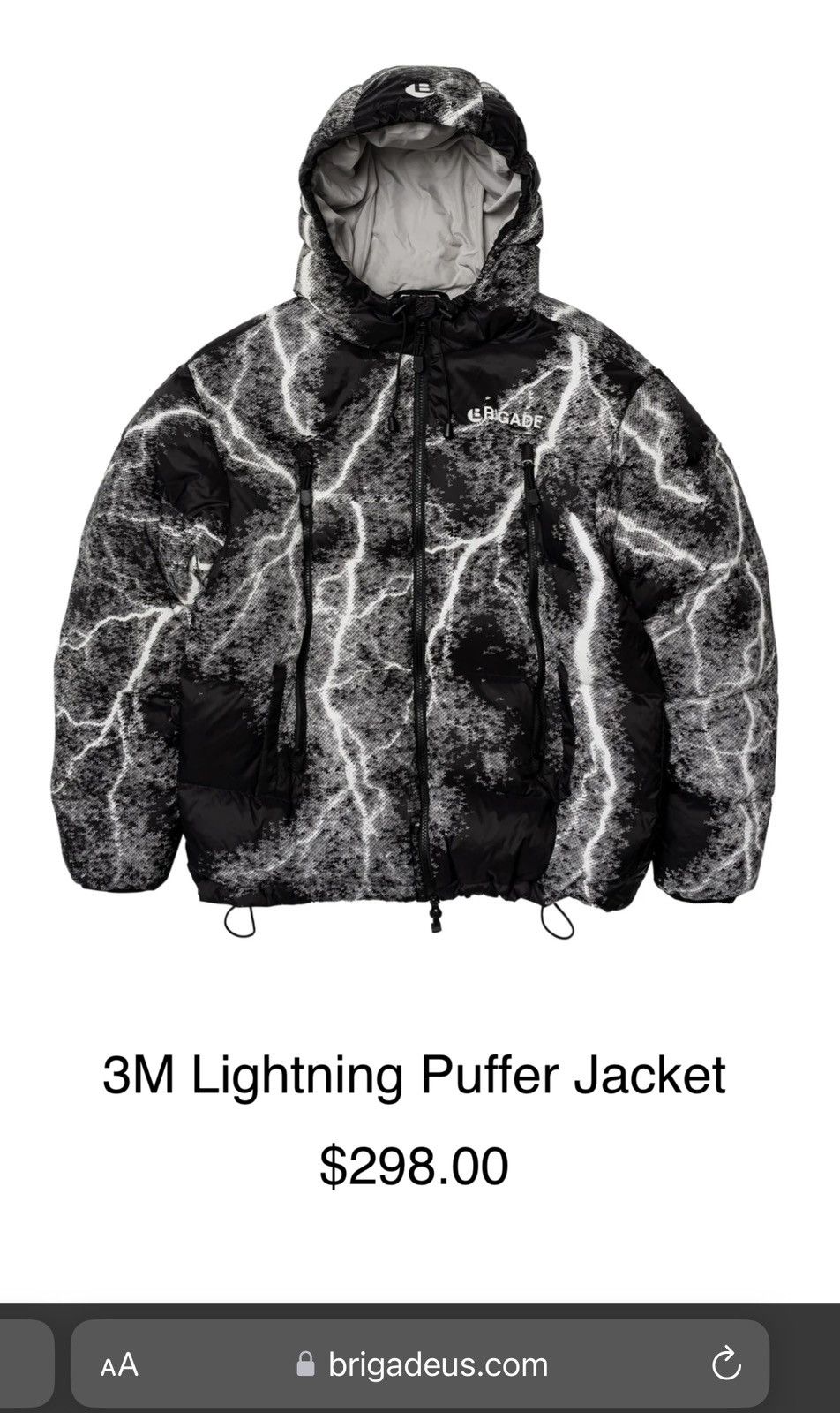 Brigade Brigade USA Lightning Puffer Jacket Size US XL / EU 56 / 4 - 1 Thumbnail