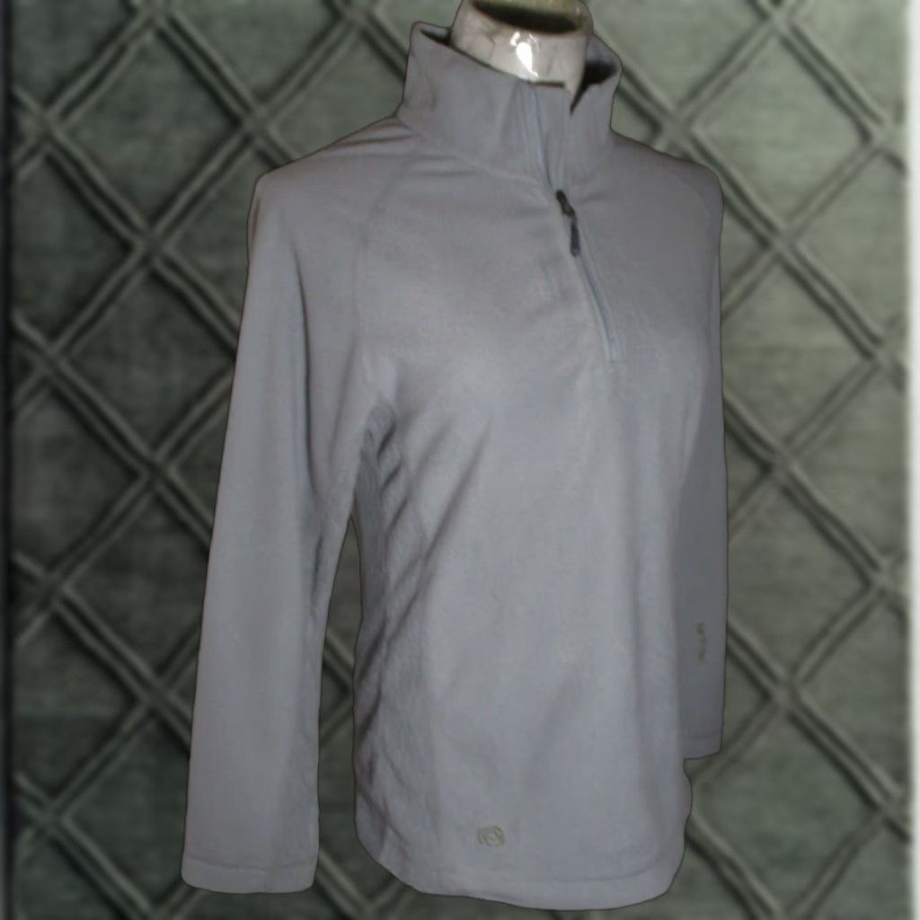 Vintage Earth-Tec Jersey 1/2 Zip Fleece Solid Green Size M Womens Shirt Long Sleeve 1/2 Zip Fall Spring Summer Winter Modern Flight Series Size M / US 6-8 / IT 42-44 - 1 Thumbnail