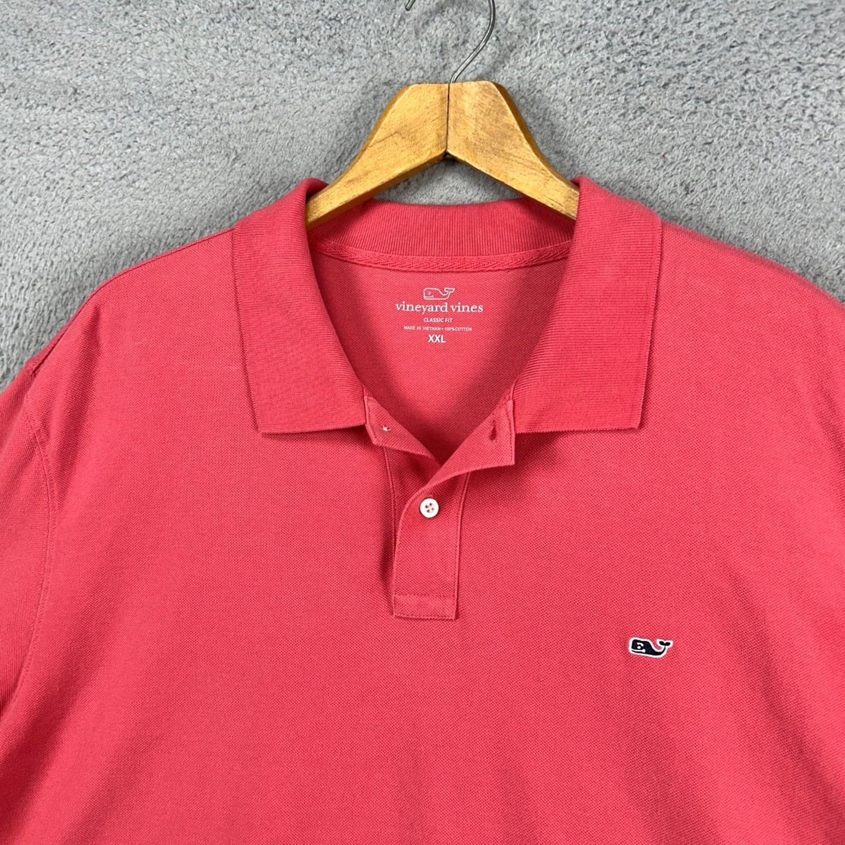 Vineyard Vines VINEYARD VINES Polo Shirt Mens 2XL Pink Classic Fit Logo Rugby 100% Cotton Short Sleeve Shirt Mens Size US XXL / EU 58 / 5 - 5 Thumbnail