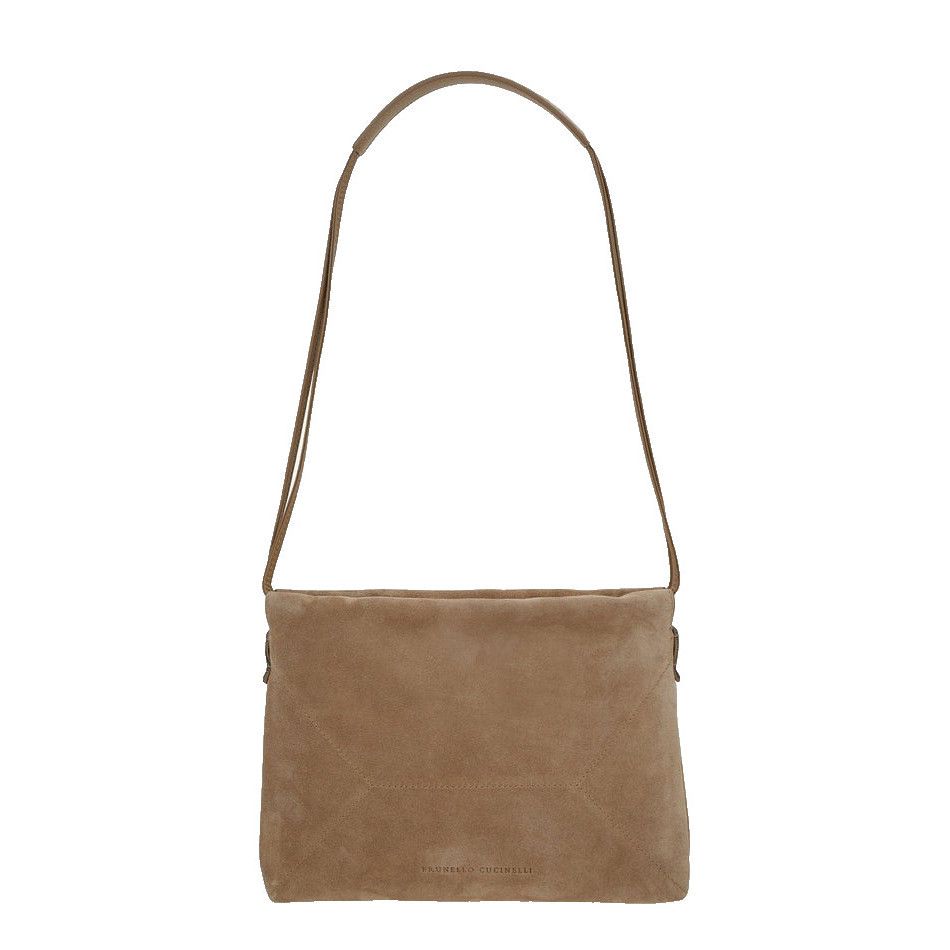 Brunello Cucinelli BRUNELLO CUCINELLI Brown Suede Shoulder Bag New Size ONE SIZE - 1 Thumbnail