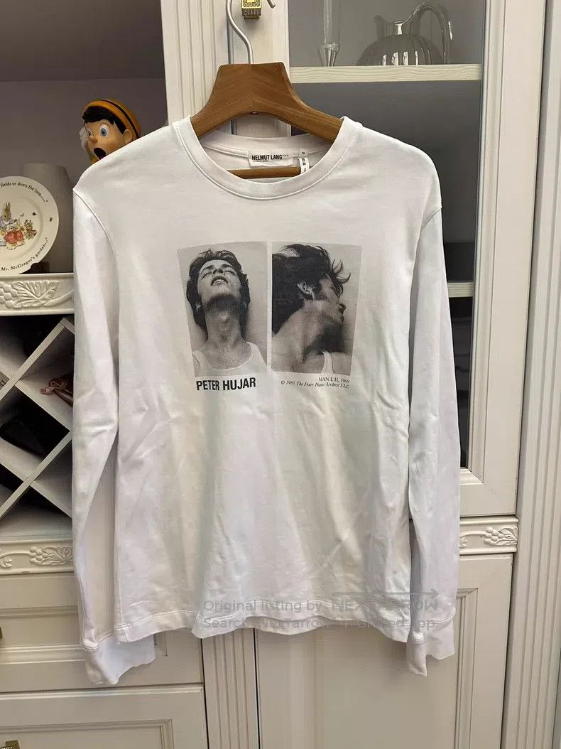 Helmut Lang HELMUT LANG White Long Sleeve T-Shirt - Artist Series Size US XS / EU 42 / 0 - 1 Thumbnail