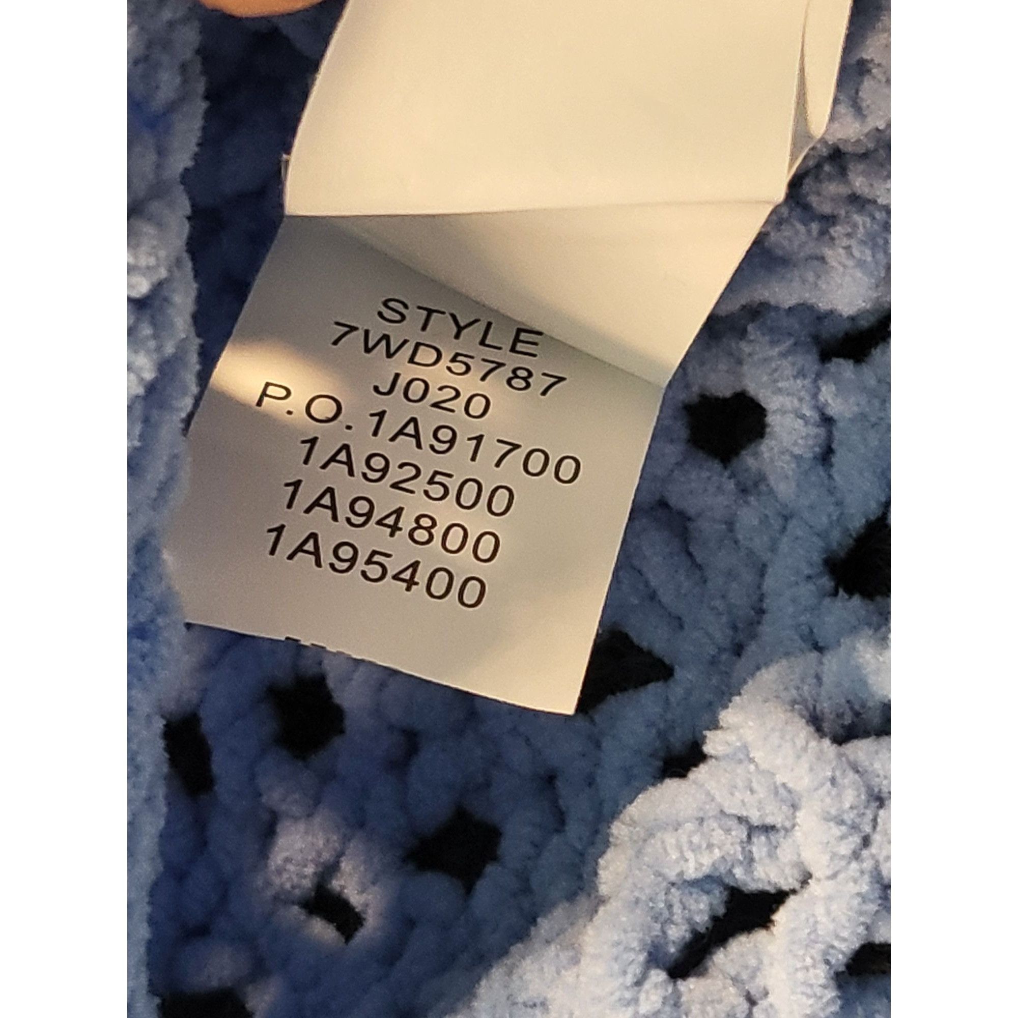 Lucky Brand Lucky Brand Chenille Sweater Women Sz L Open Knit Blue Long Size L / US 10 / IT 46 - 7 Thumbnail